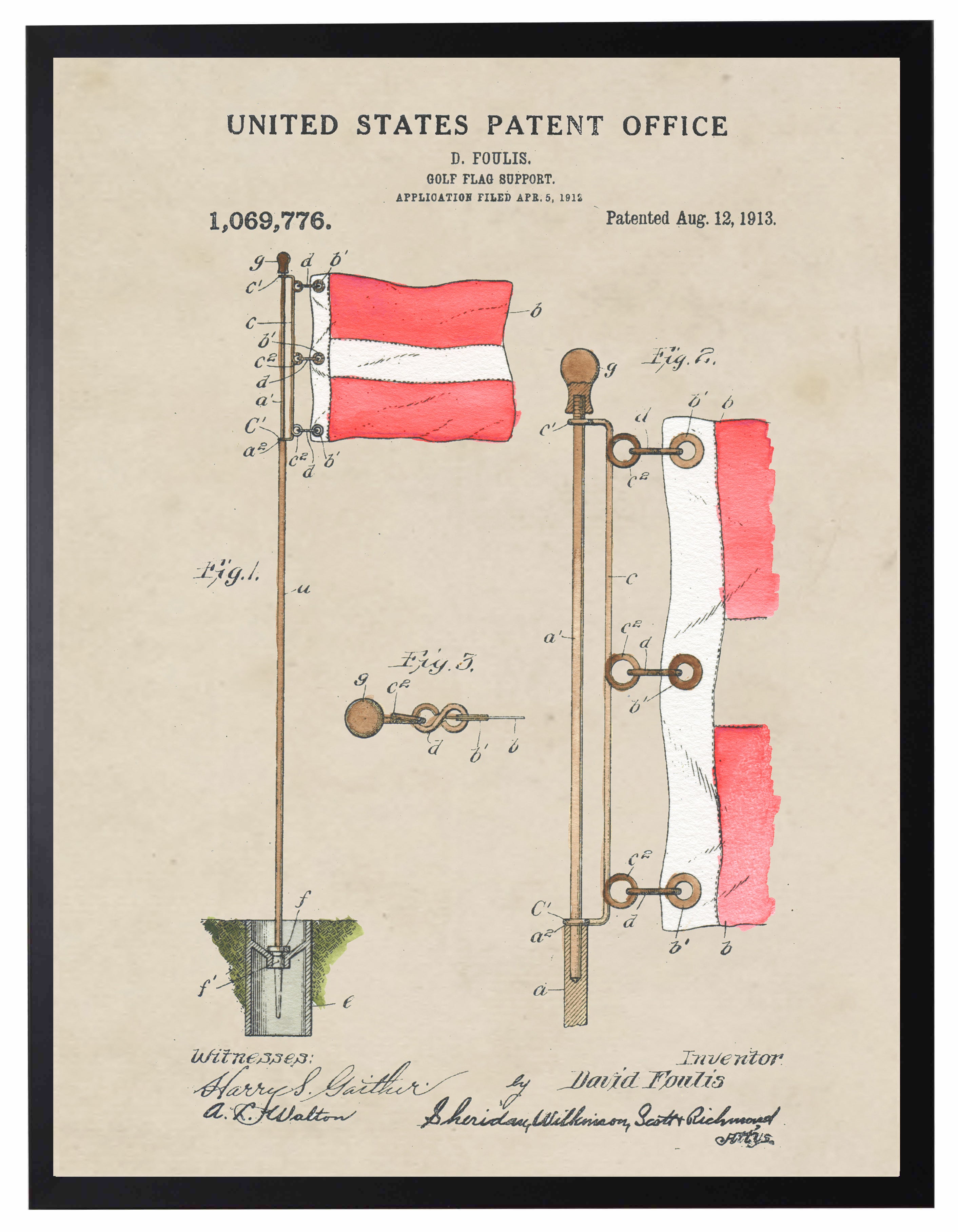 History of the Golf Flag Patent