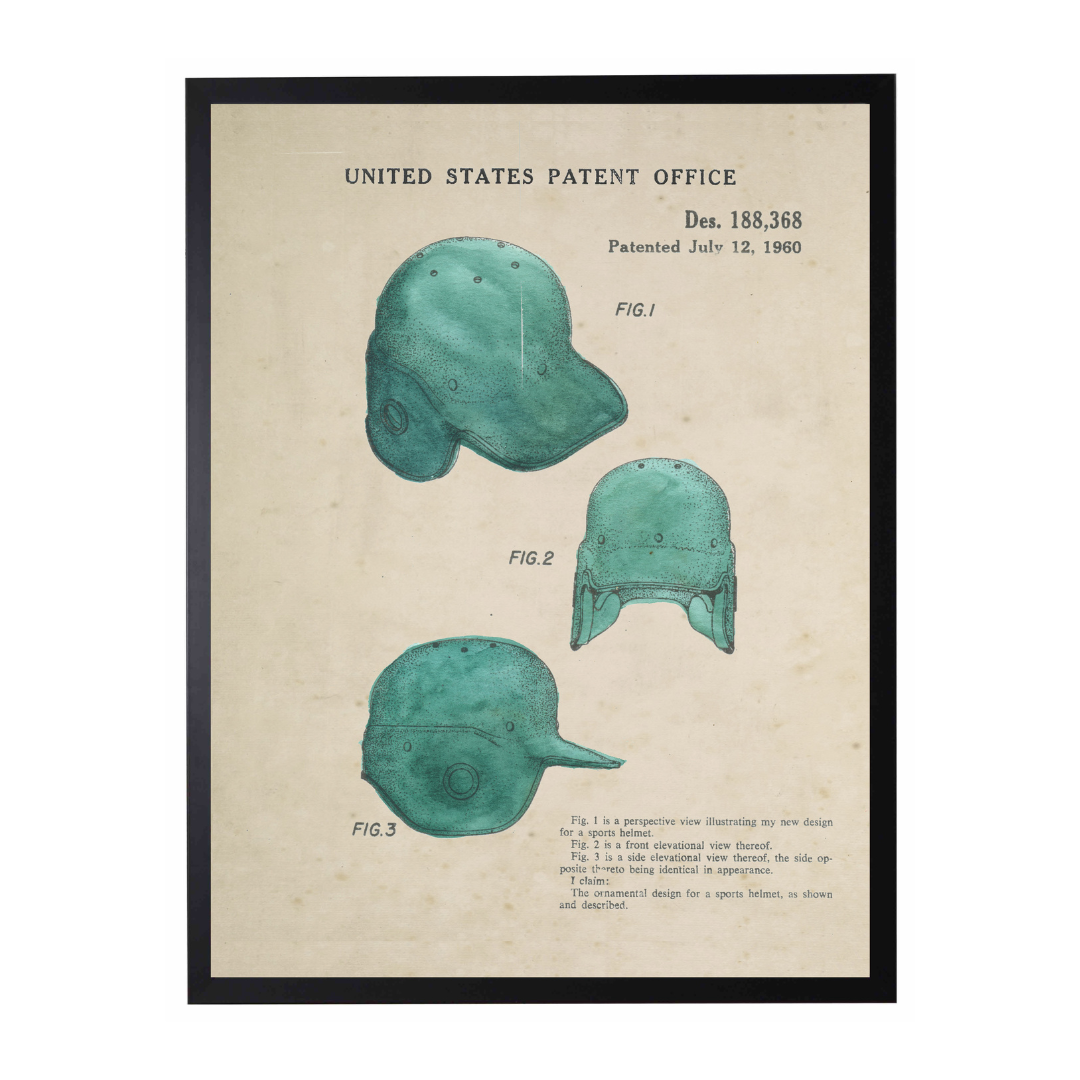 History of the Baseball Helmet's Patent