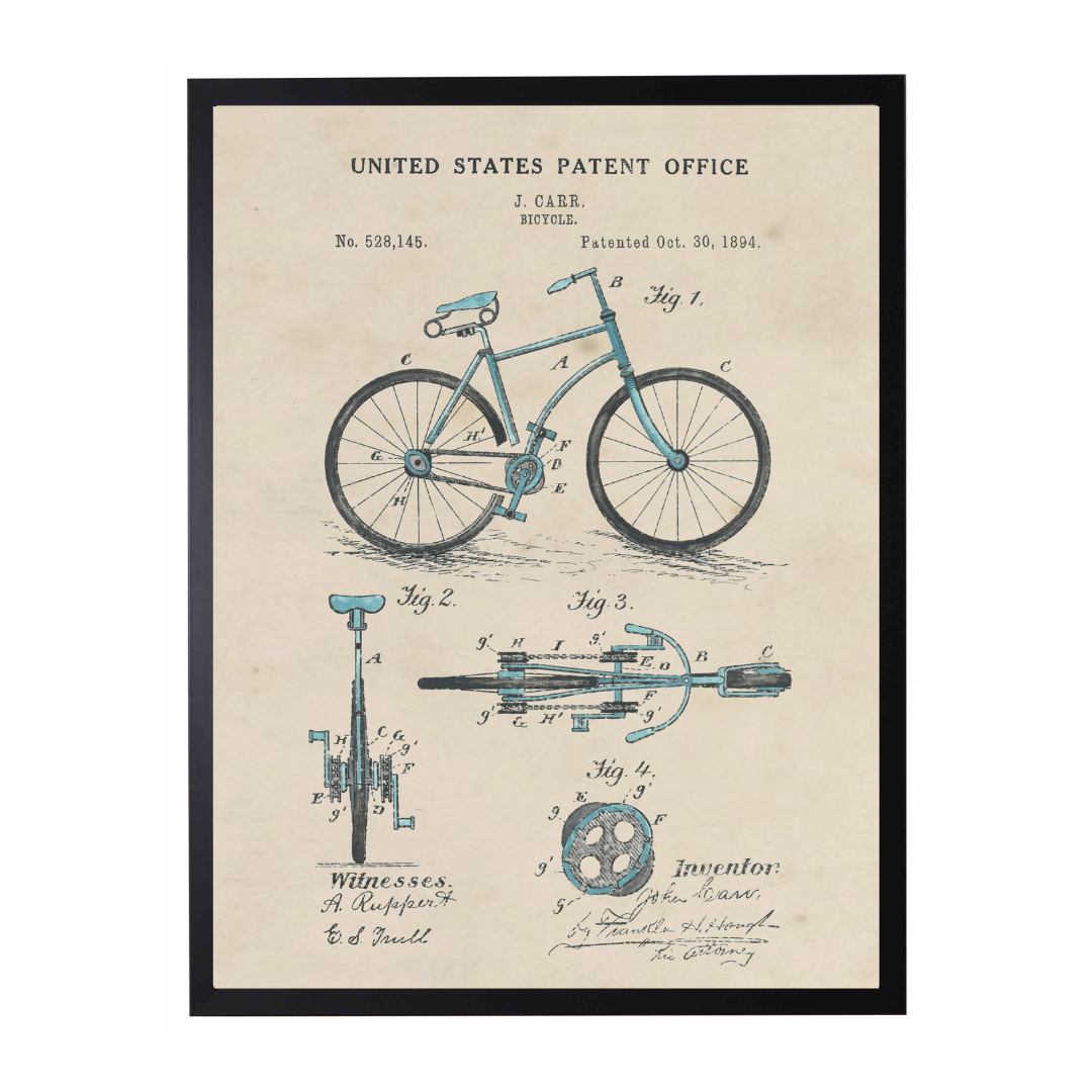 History of the Blue Bicycle Patent