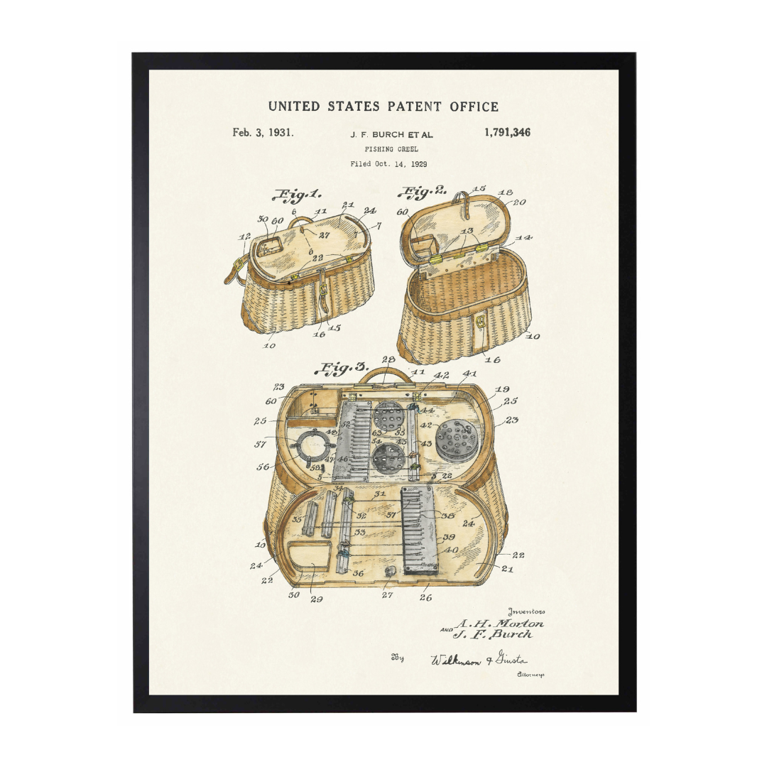 History of the Fishing Creel Patent