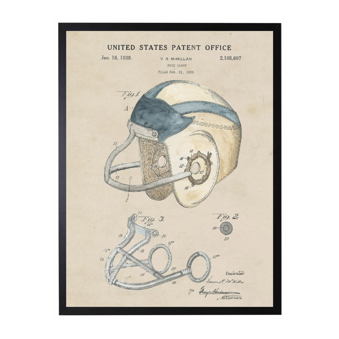 History of the Football Helmet Patent Timeless Patents History of the Football Helmet Patent Timeless Patents