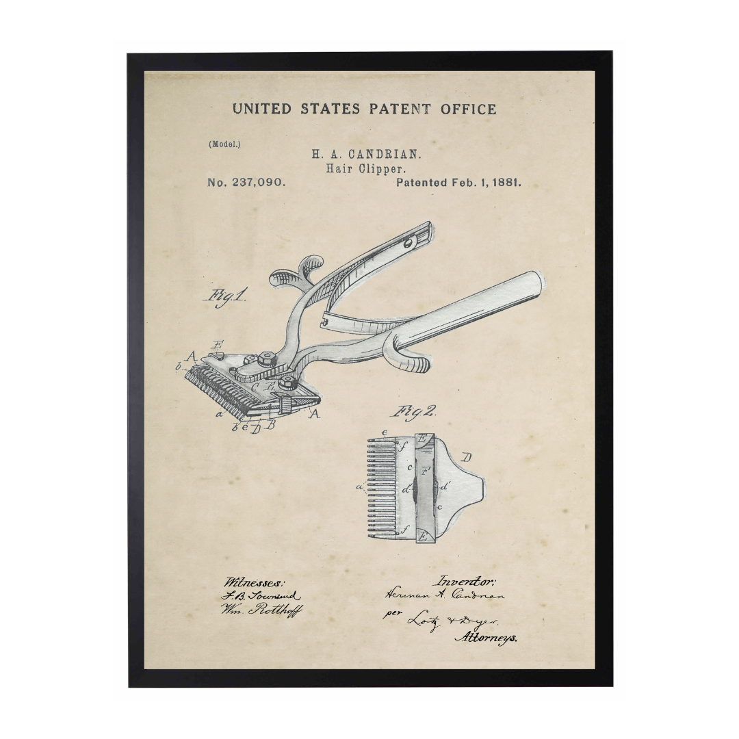 History of the Hair Clipper Patent