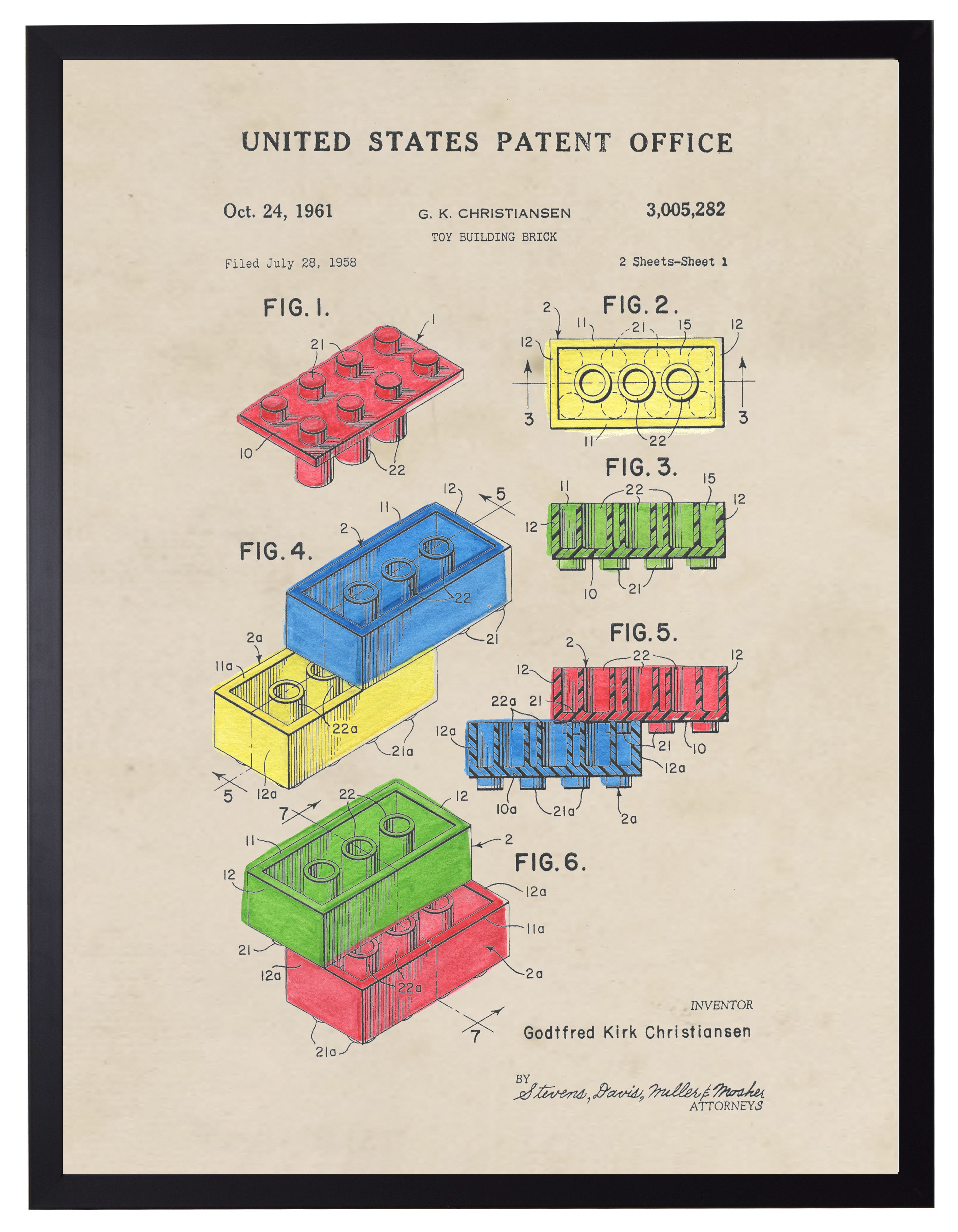 History of the Legos Patent
