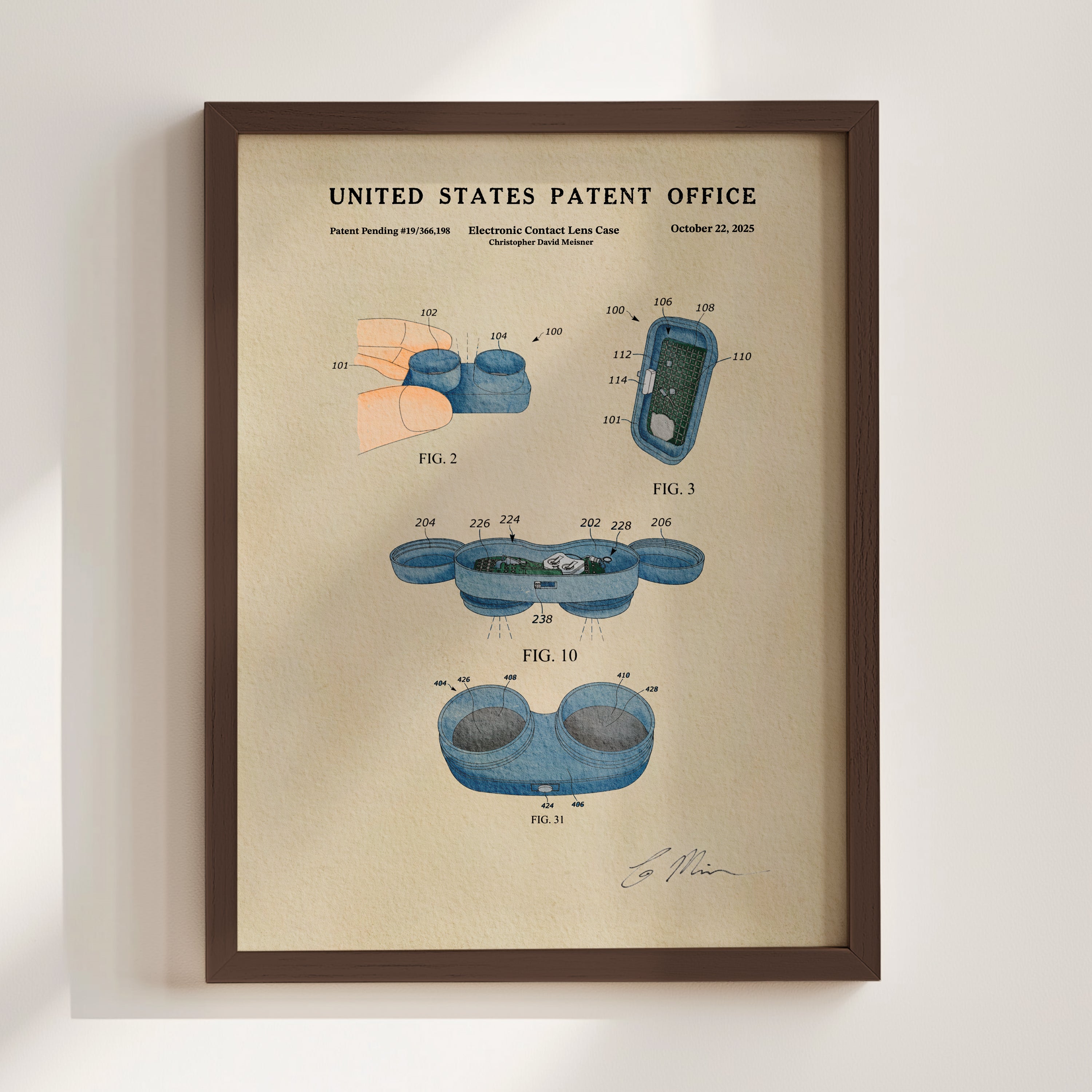 Electronic Contact Lens Case