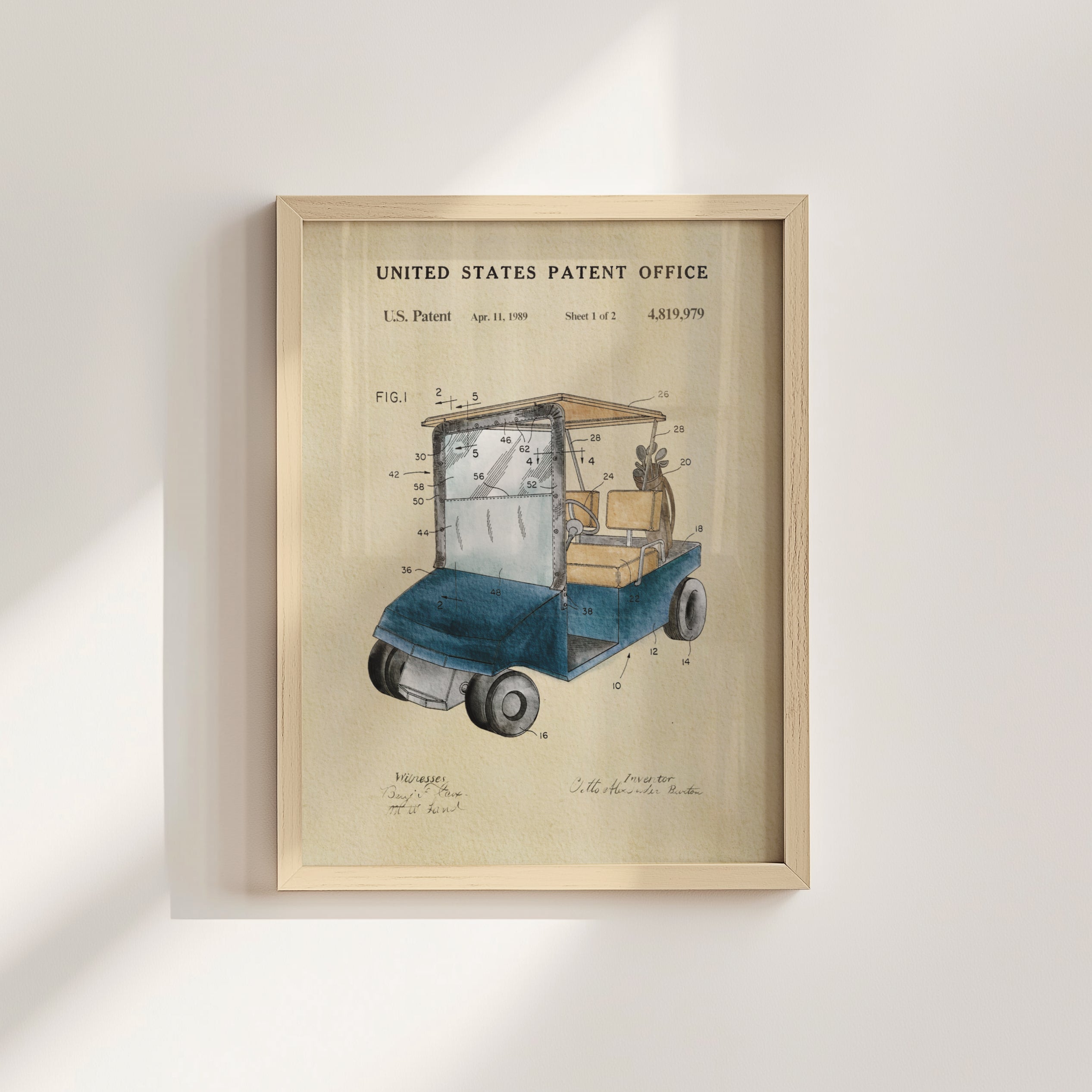Golf Cart - Blue