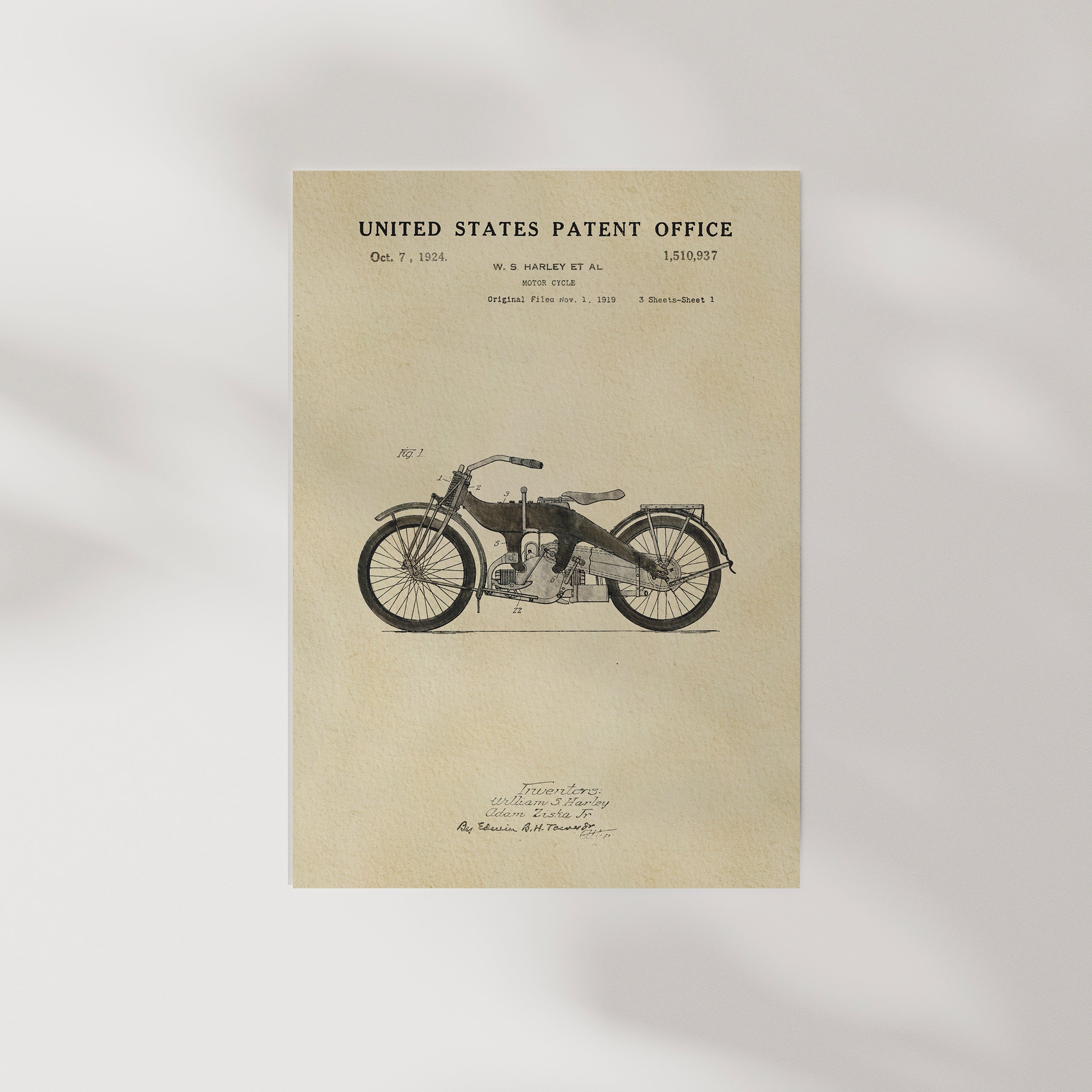 Harley Motorcycle - Black
