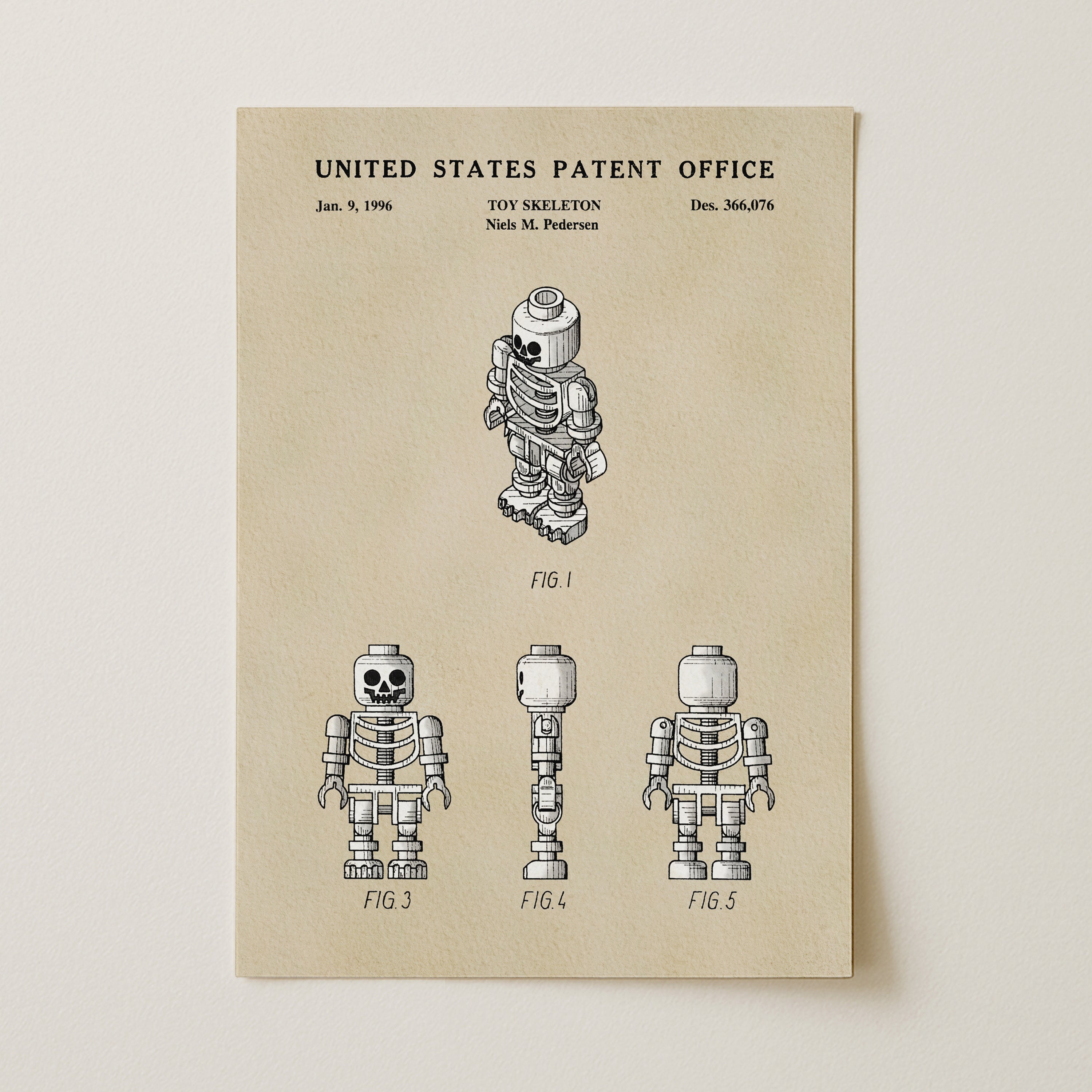 Mini Block Skeleton Figure (1996)