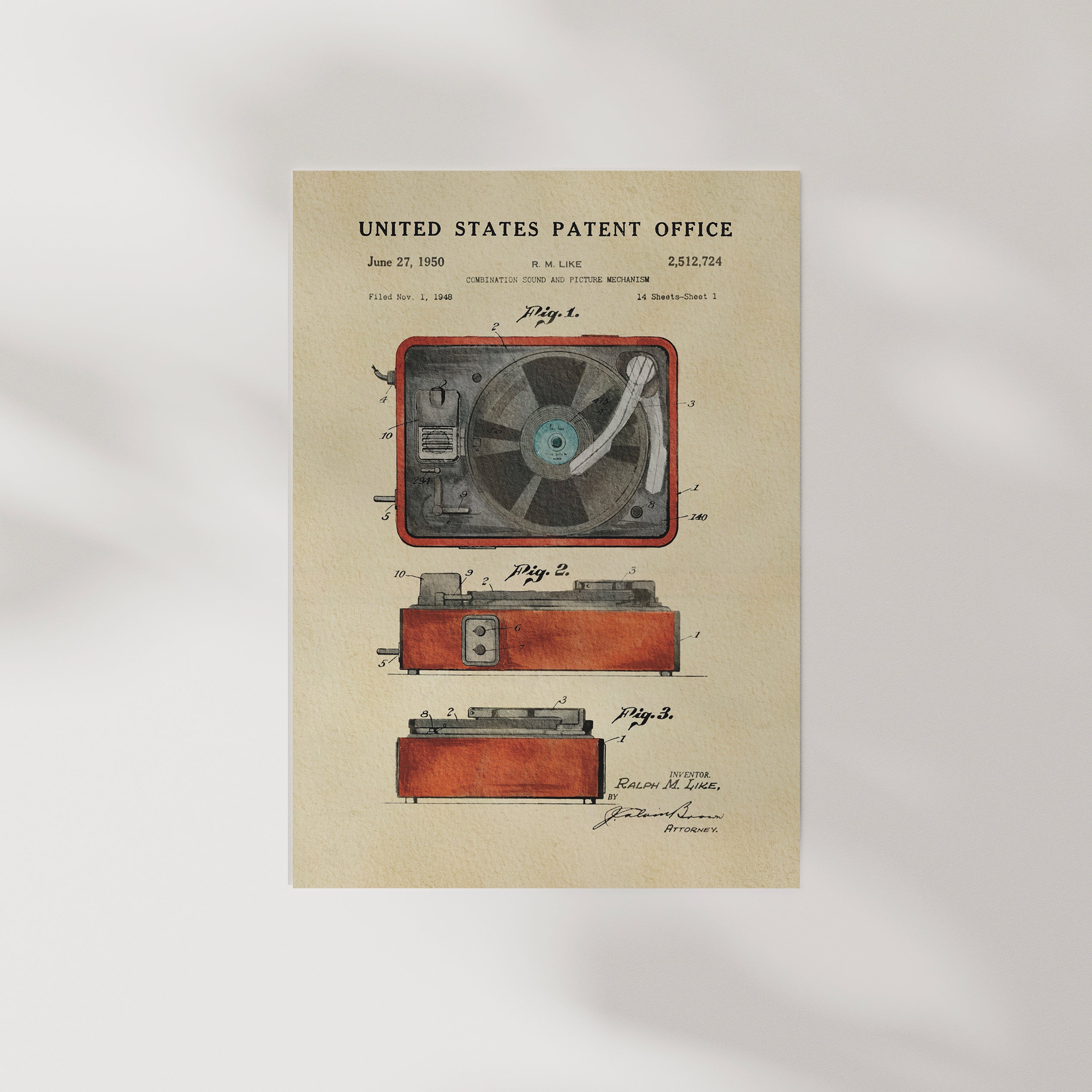 Record Player - Red