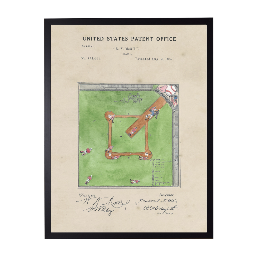 History of the Baseball Field Patent