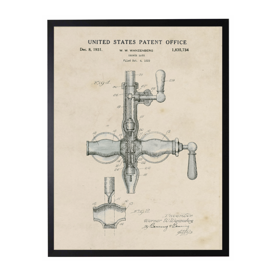 History of the Bath Faucet Patent