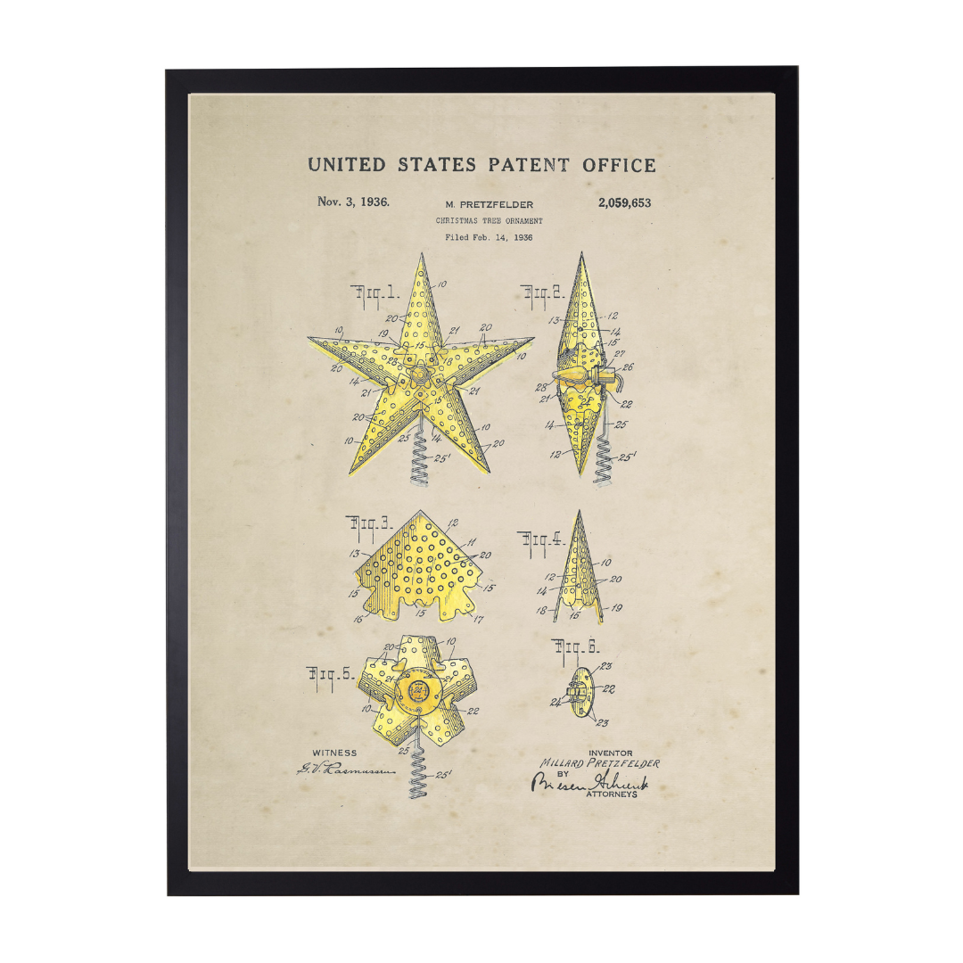 History of the Christmas Star Patent