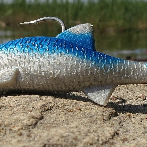 A fish-shaped fishing lure