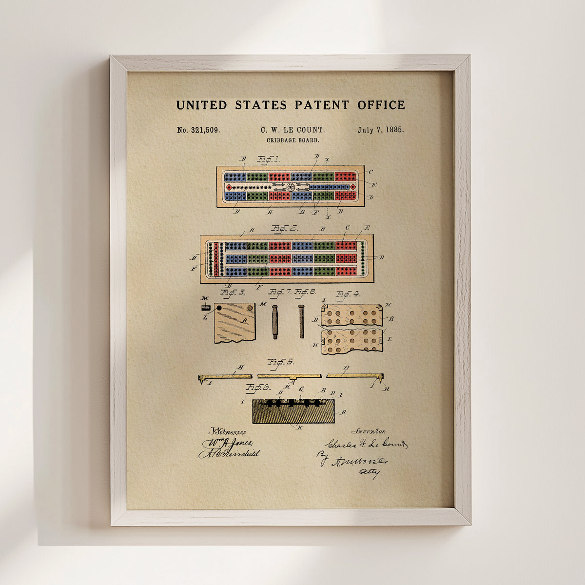 The image is a framed patent drawing depicting a device with a grid-like pattern, likely a device used for playing games or a similar activity.
