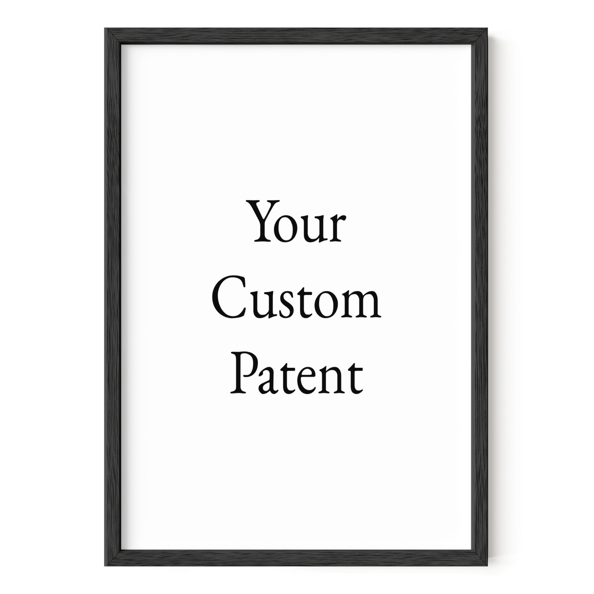 Custom Patent patent art print