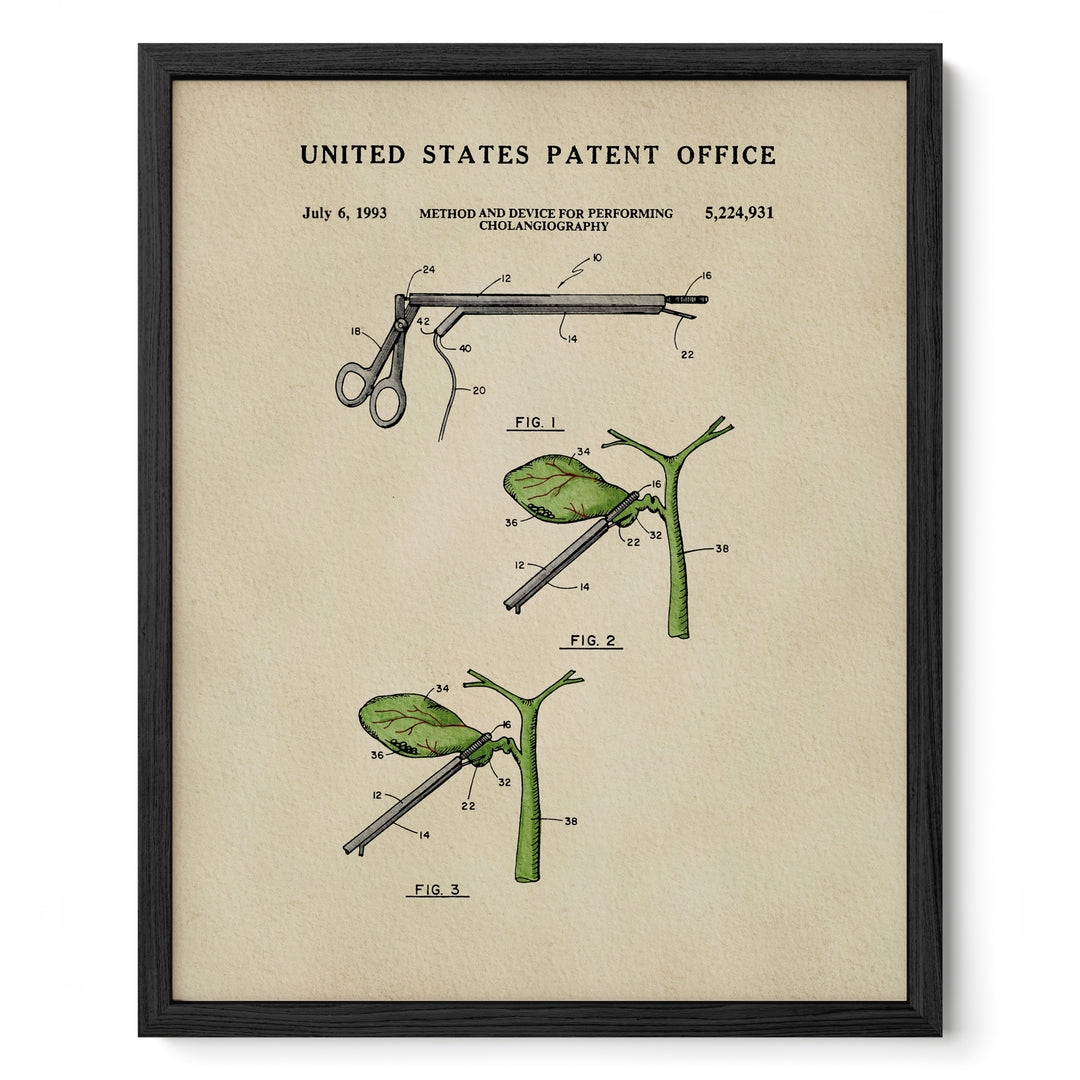 The image is a framed patent illustration depicting a medical device used for performing a procedure.
