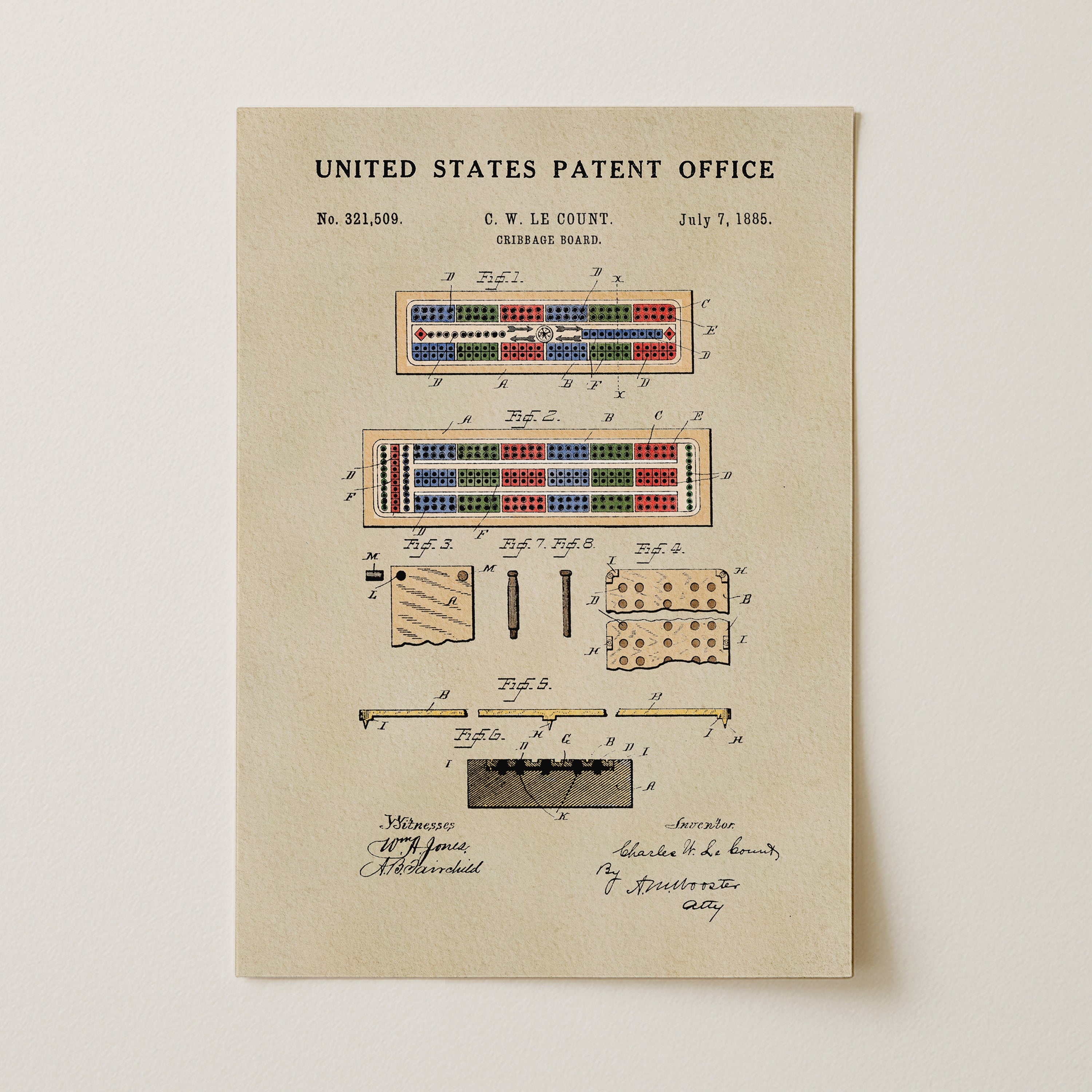 The image is a patent drawing from the United States Patent Office, depicting a device with a grid-like pattern and various components.