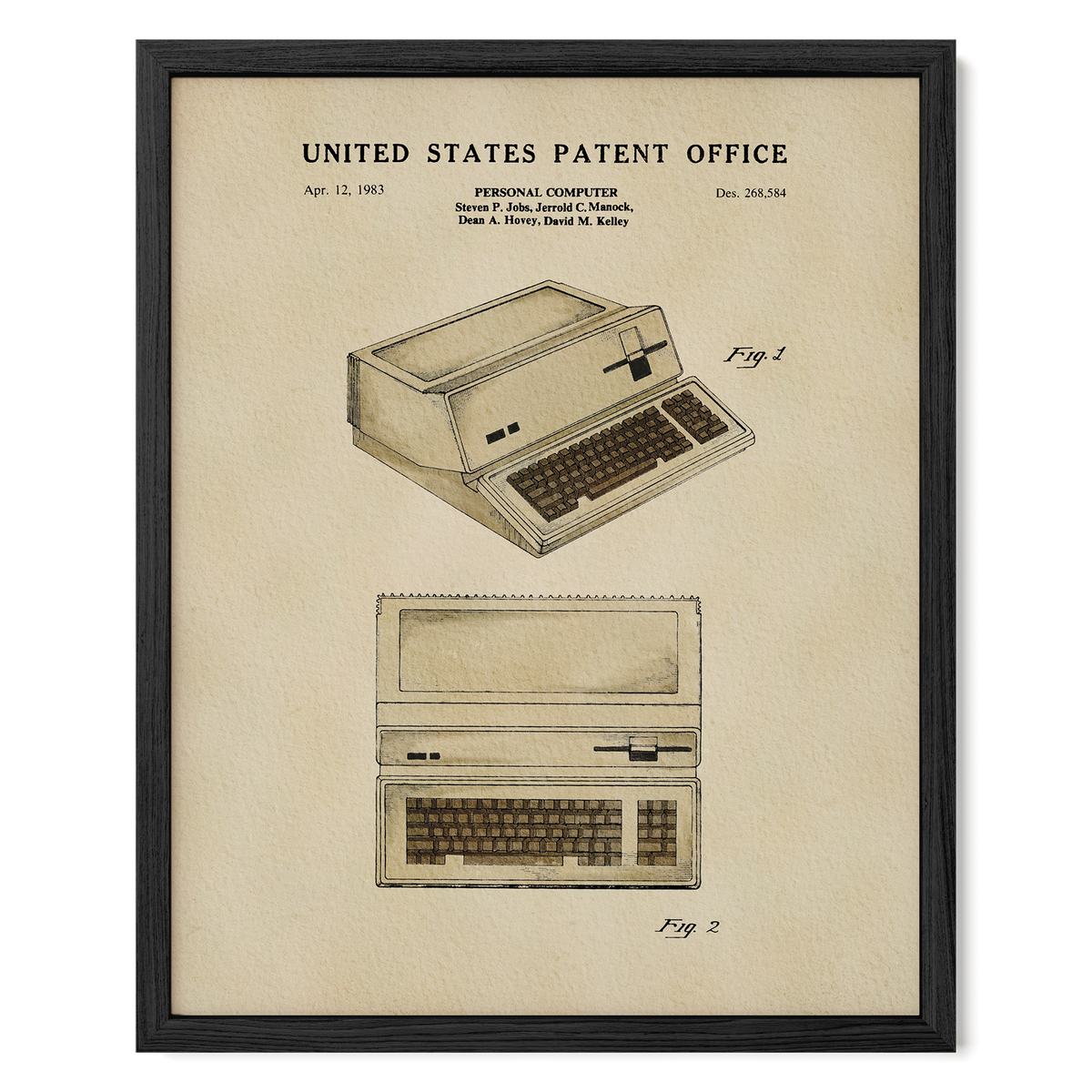 Vintage Personal Computer (1983) patent art print