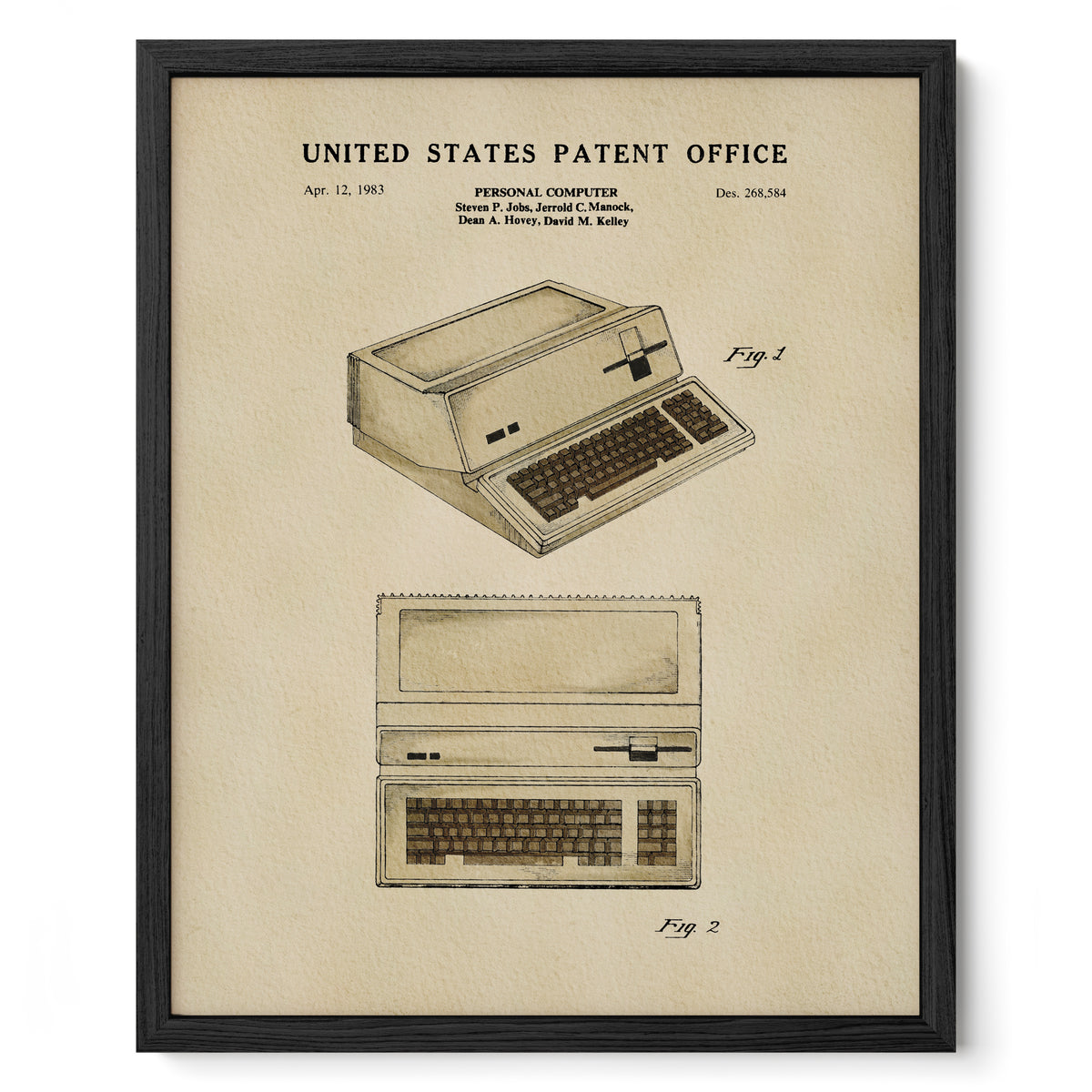 Vintage Personal Computer (1983) patent art print