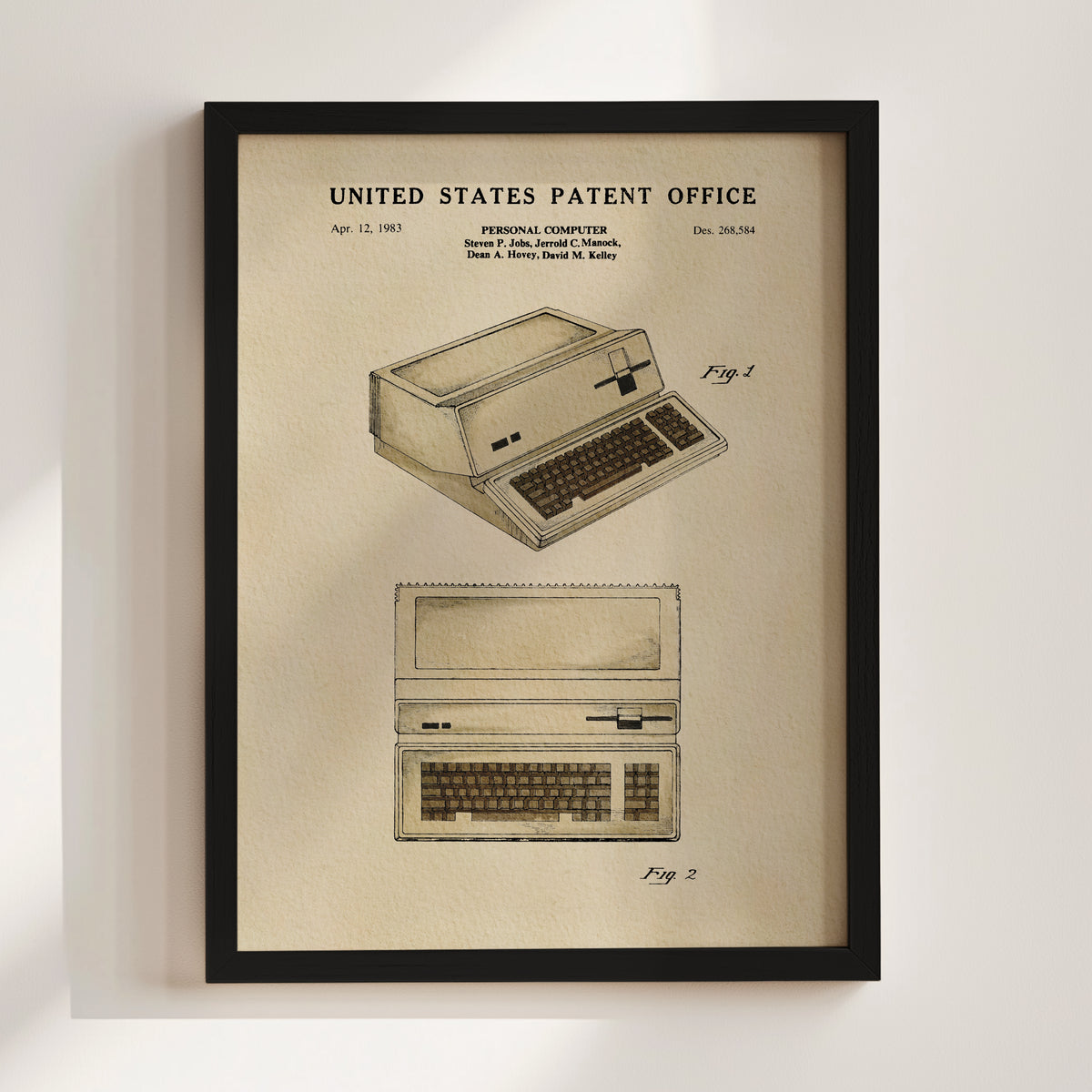 Vintage Personal Computer (1983) patent art print