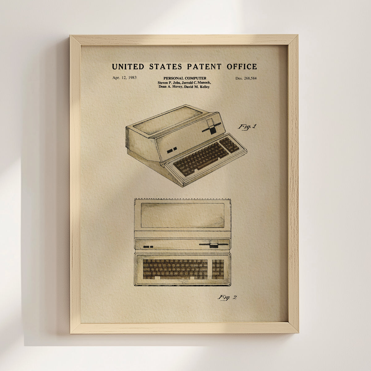 Vintage Personal Computer (1983) patent art print