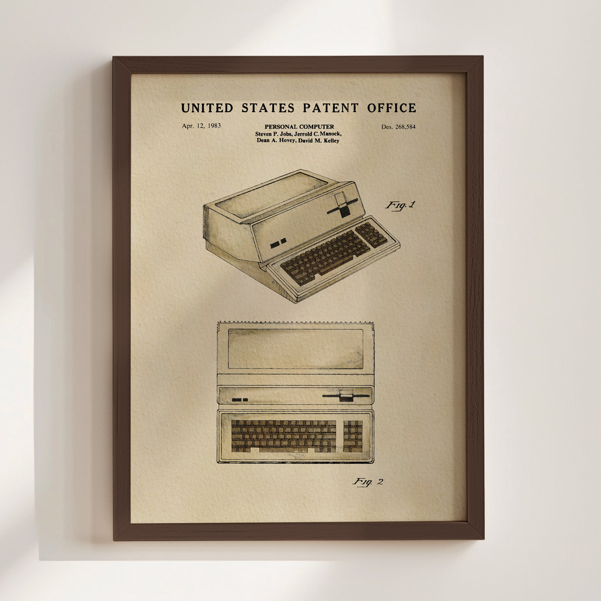 Vintage Personal Computer (1983) patent art print