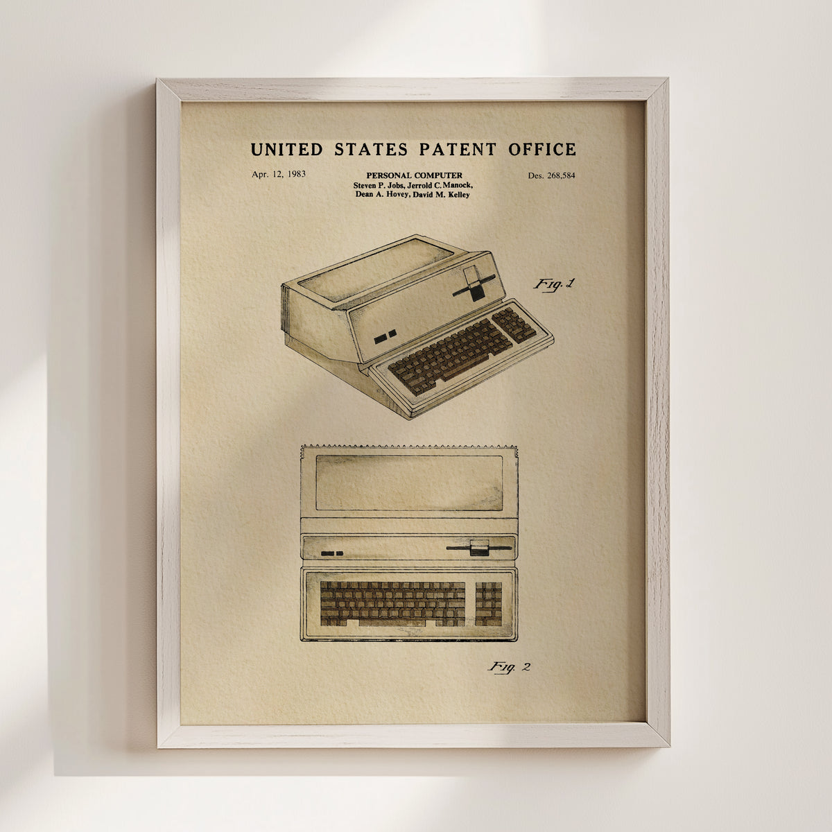 Vintage Personal Computer (1983) patent art print