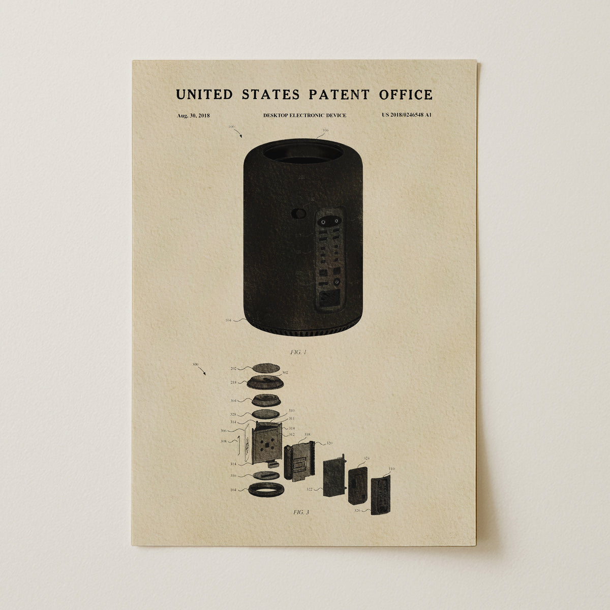 Personal Computer (2018) patent art print