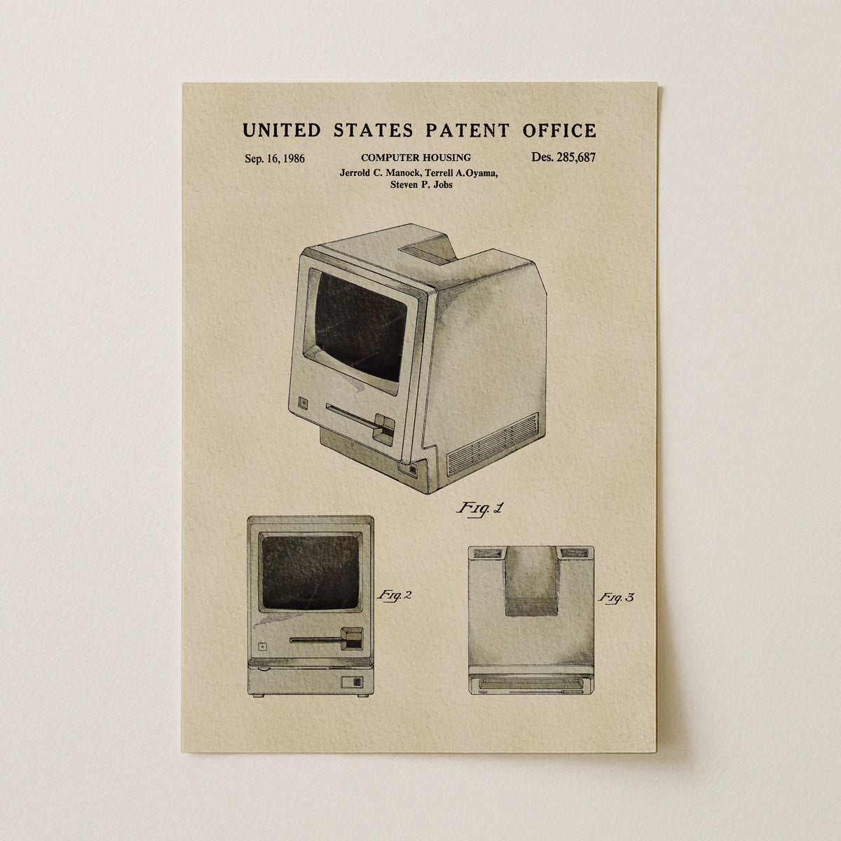 Vintage Personal Computer (1986) patent art print