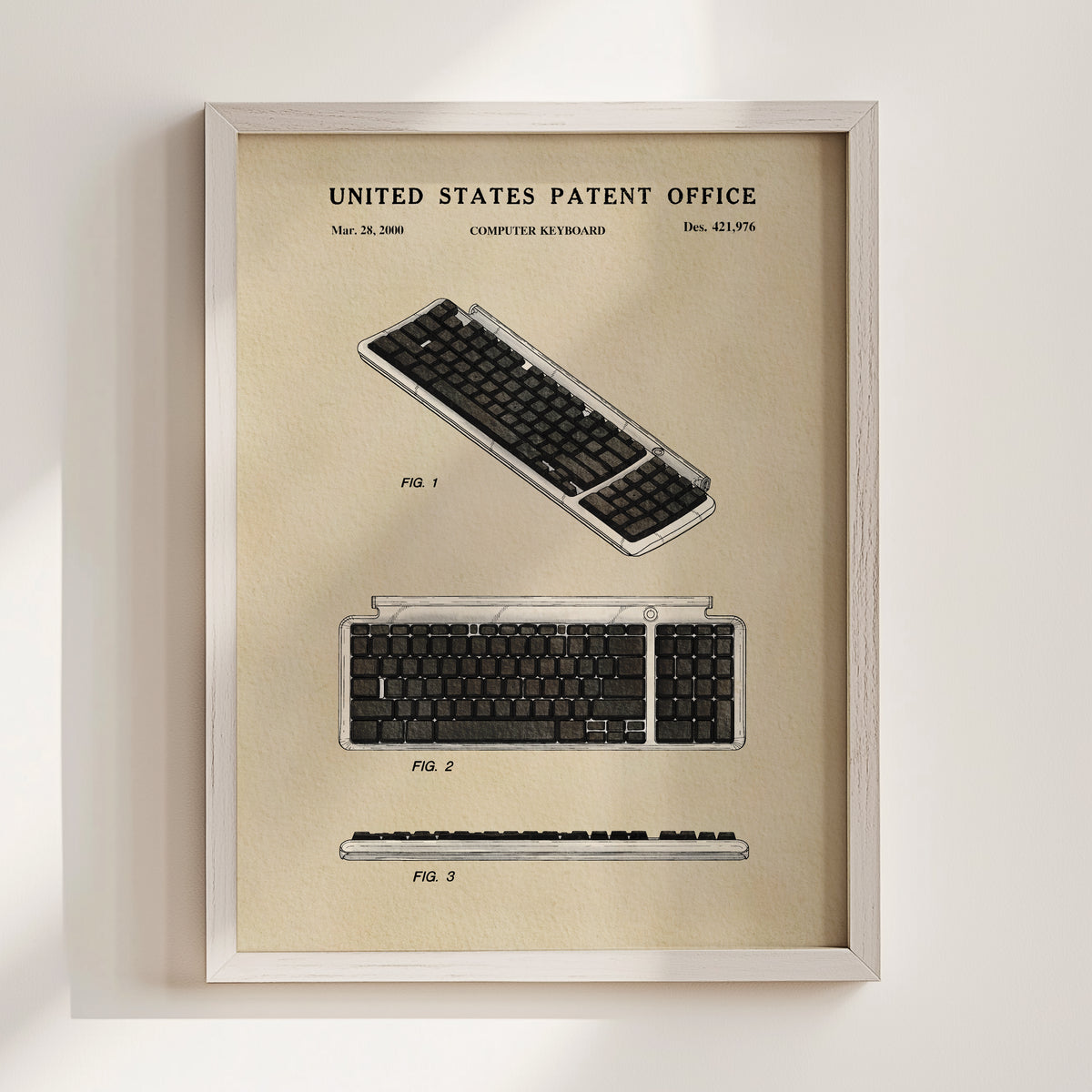 Computer Keyboard (2000) patent art print