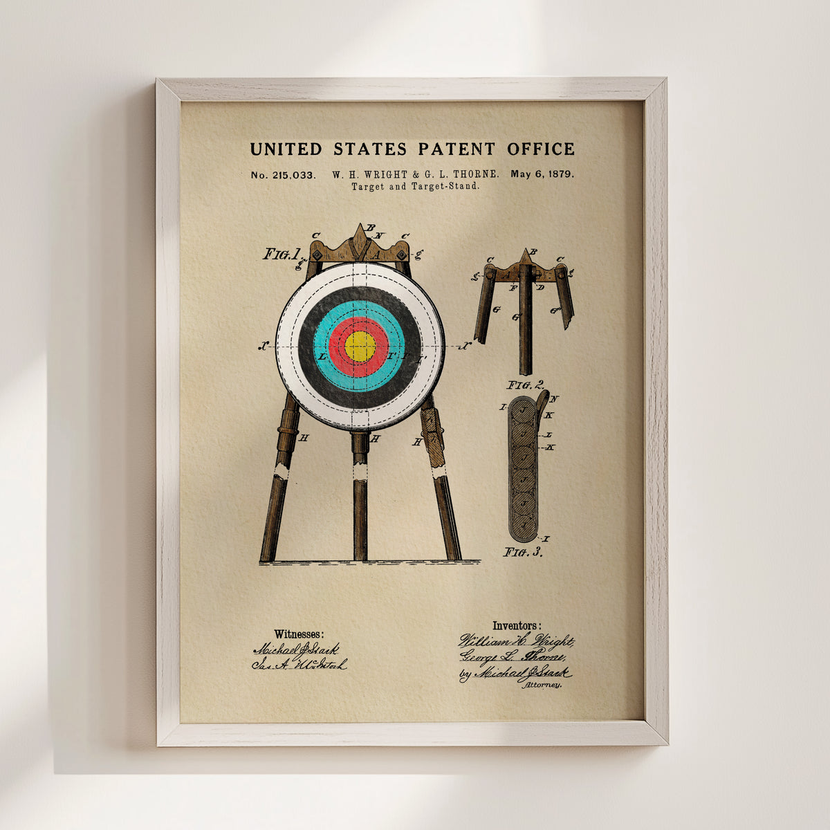 Archery Target (1879) patent art print