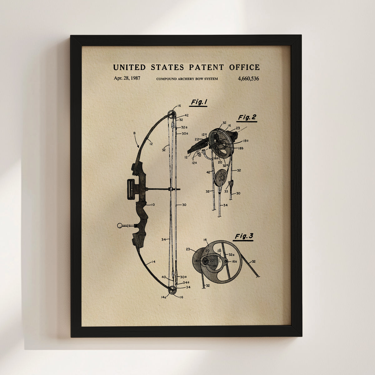 Compound Bow (1987) patent art print