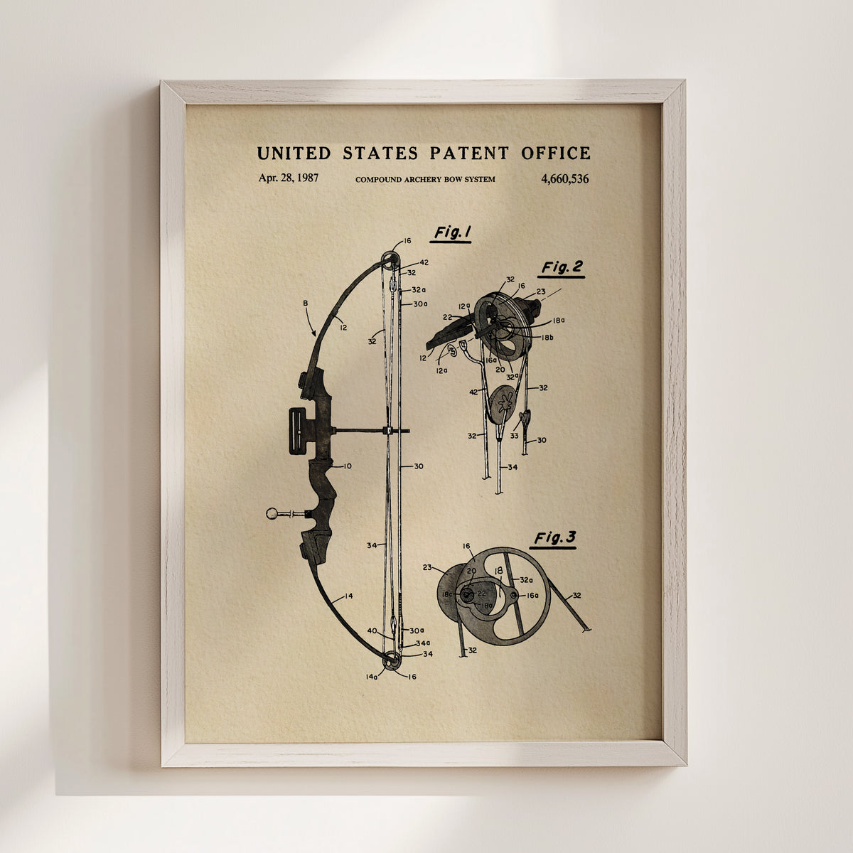 Compound Bow (1987) patent art print