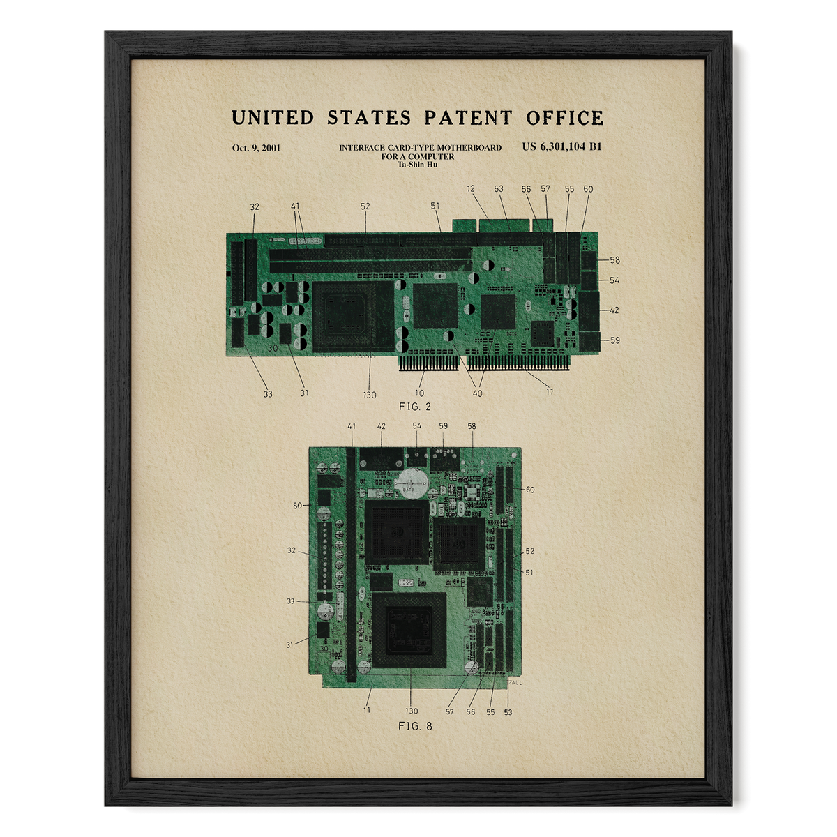 Computer Graphics Card (2001) patent art print