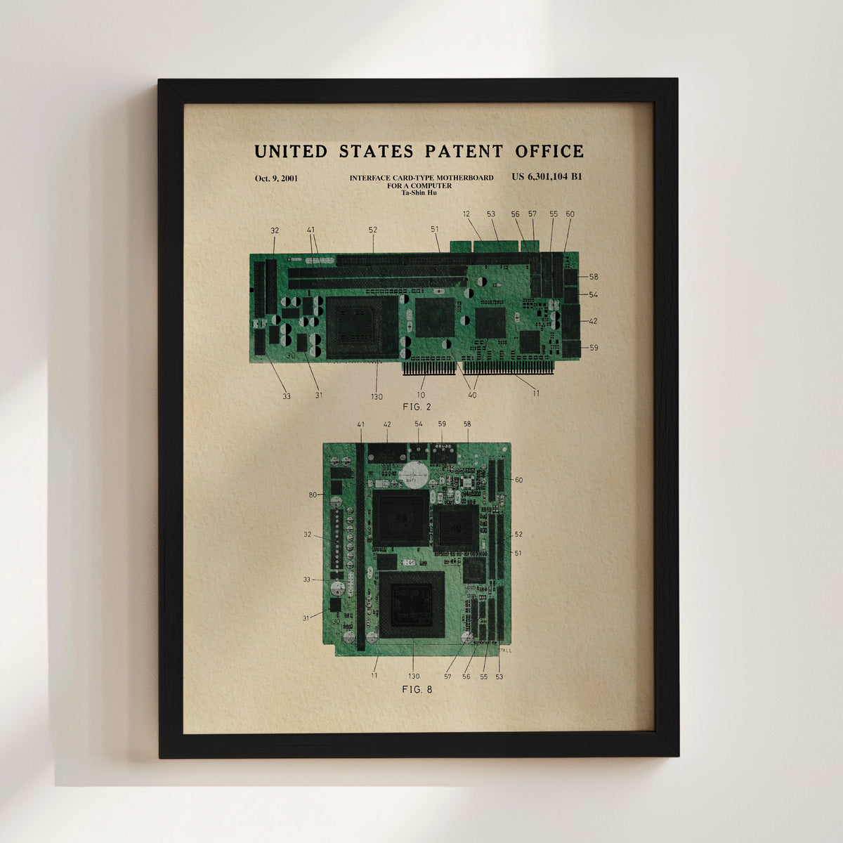 Computer Graphics Card (2001) patent art print