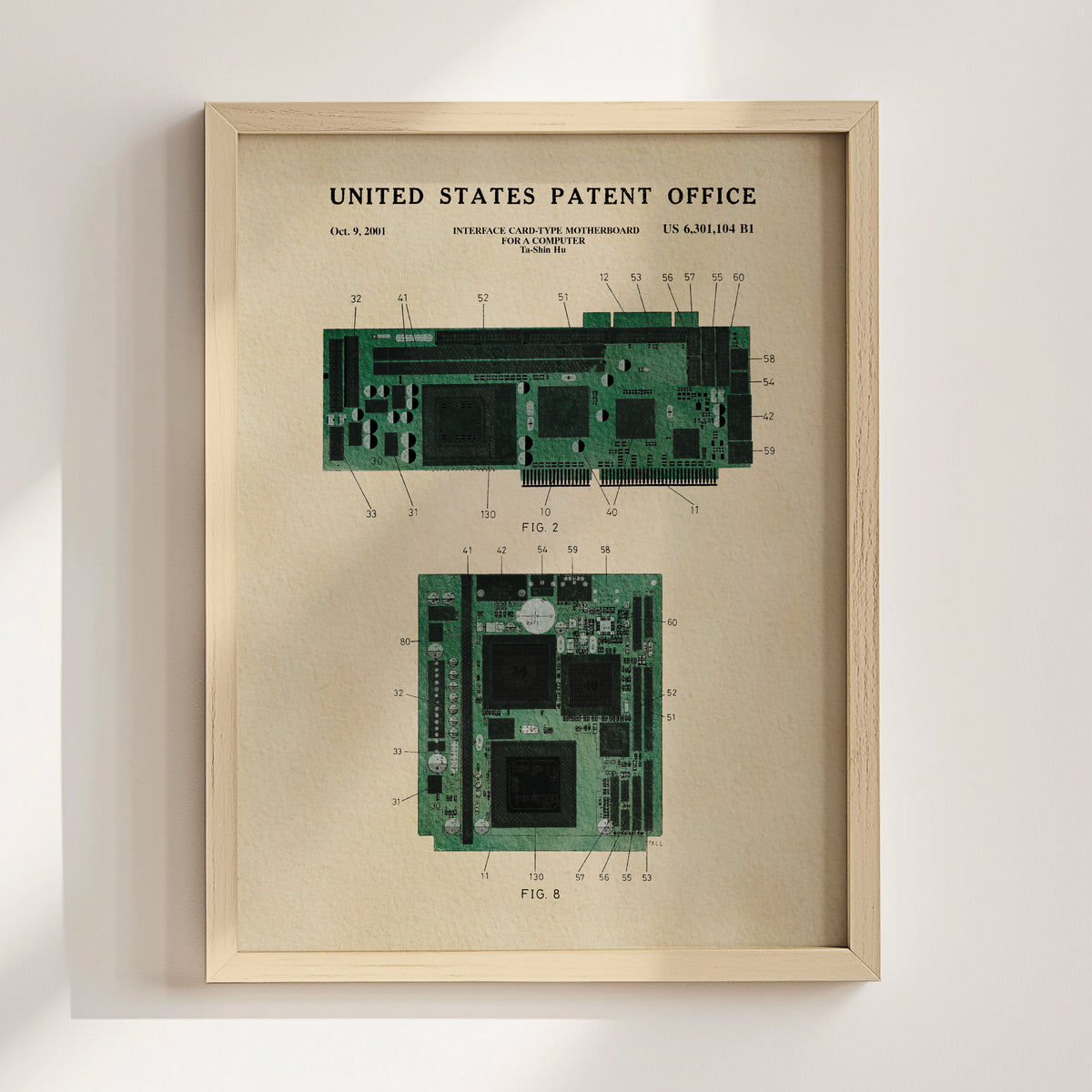 Computer Graphics Card (2001) patent art print