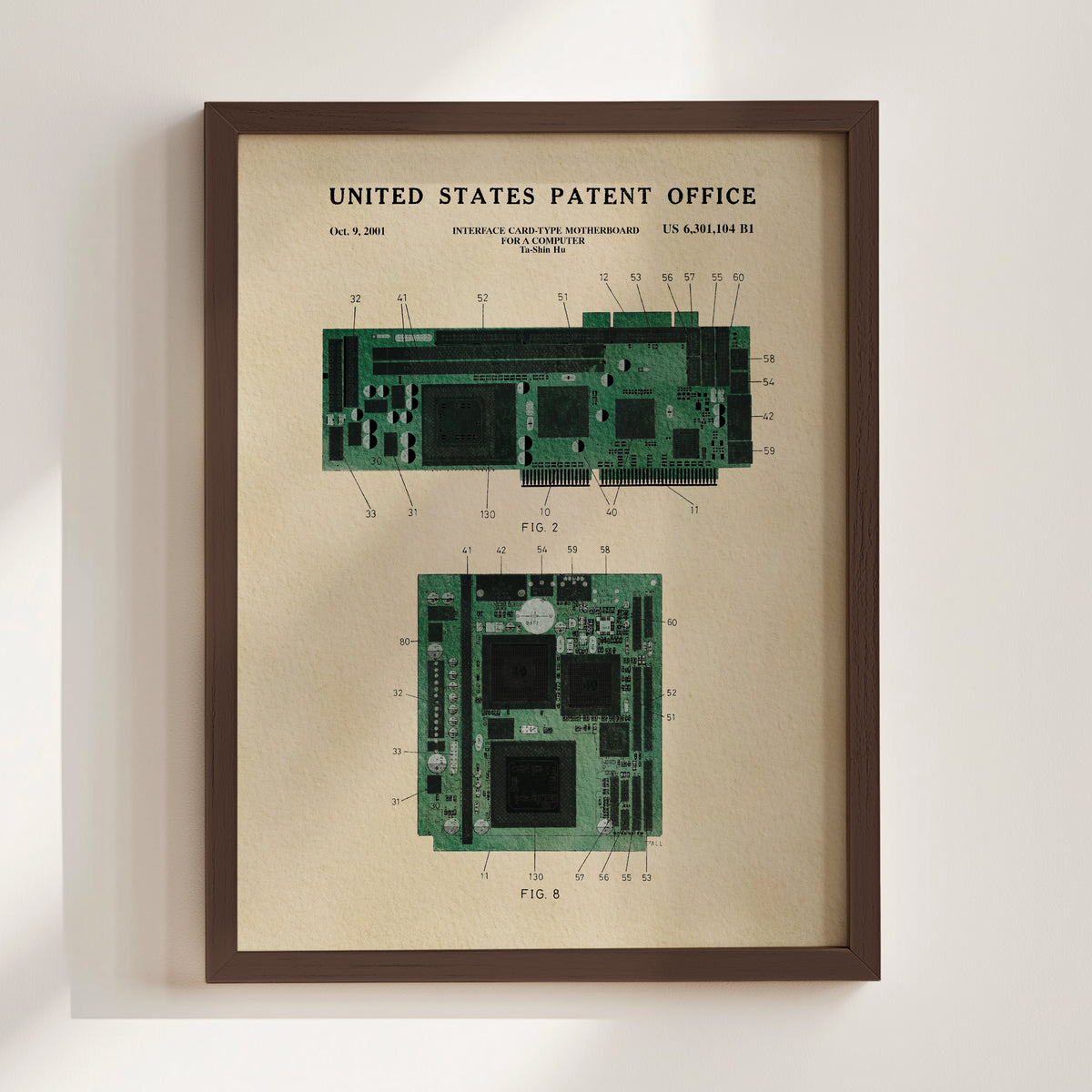 Computer Graphics Card (2001) patent art print
