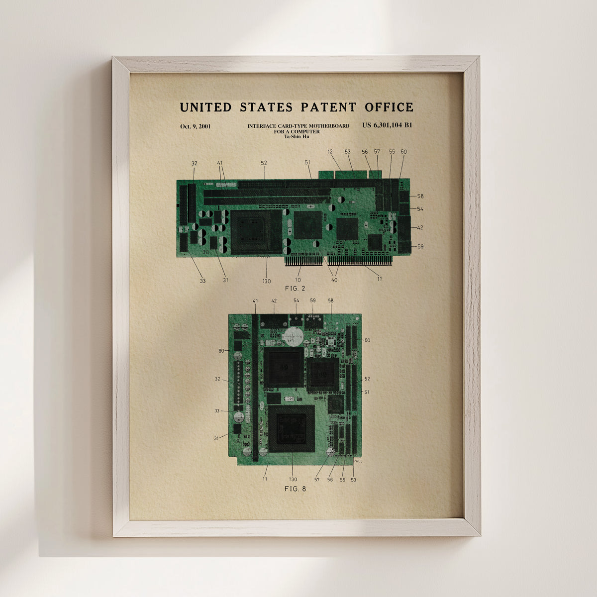 Computer Graphics Card (2001) patent art print