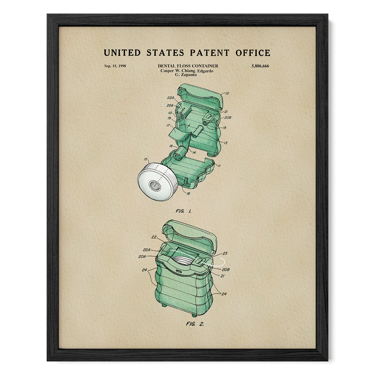 Dental Floss (1998) patent art print