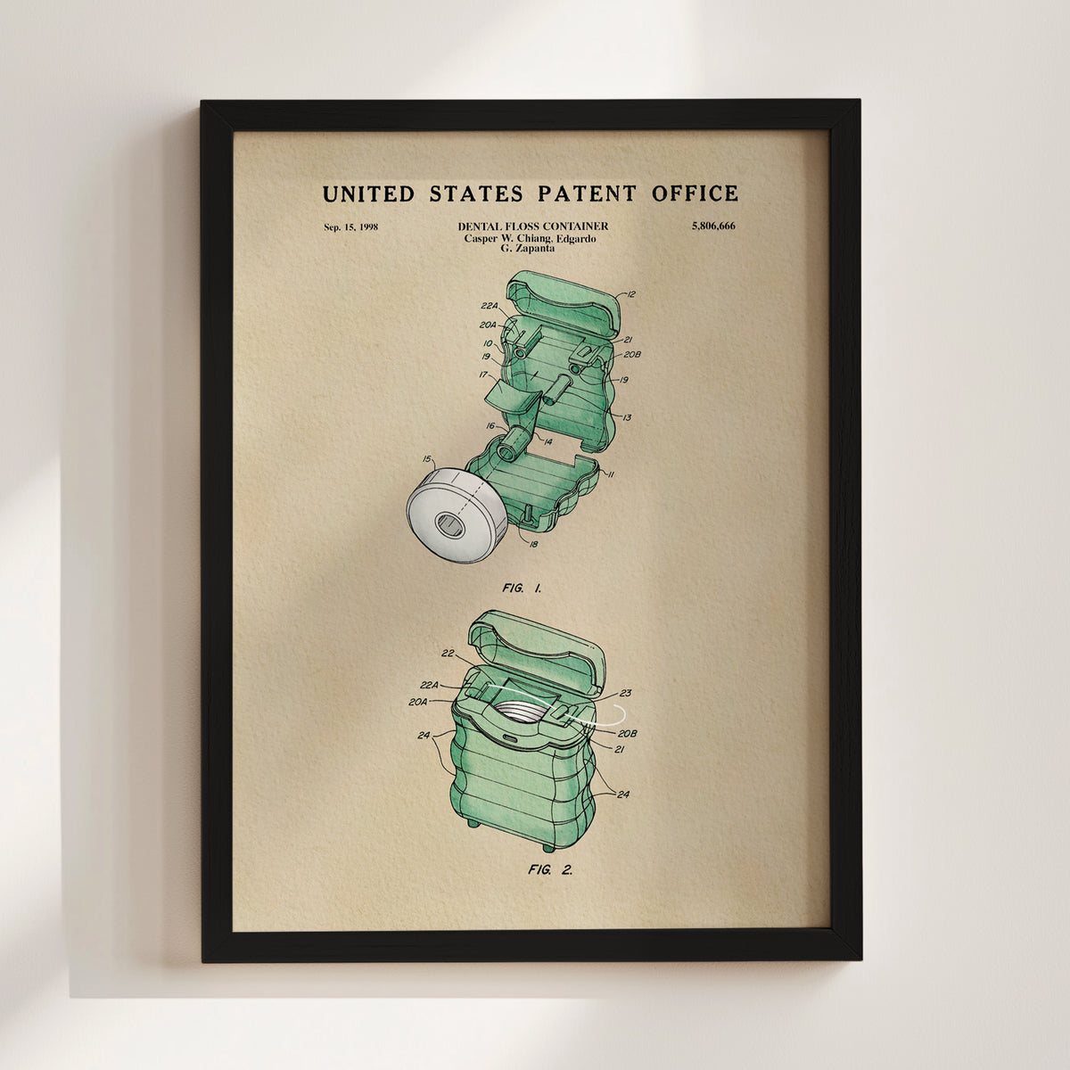 Dental Floss (1998) patent art print