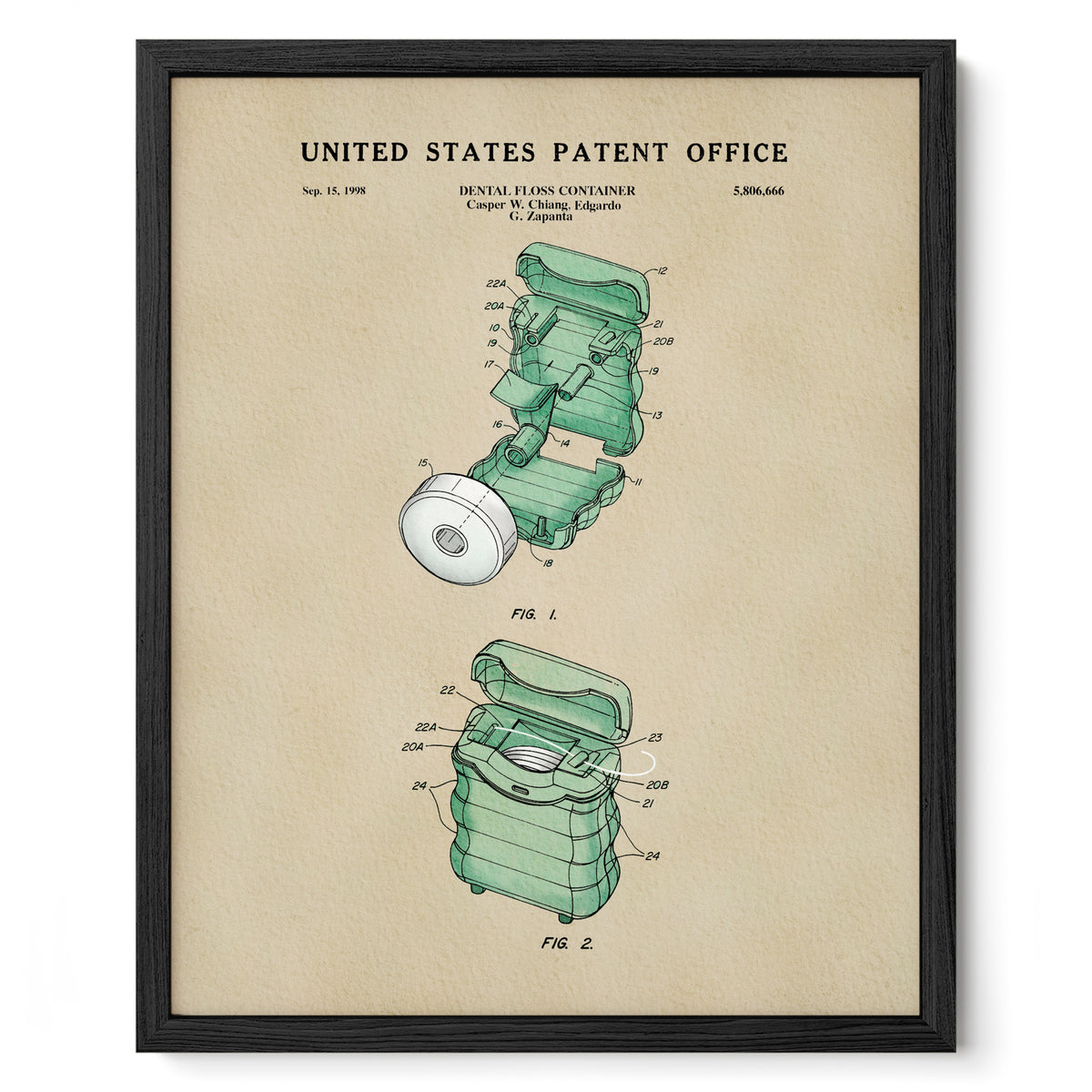Dental Floss (1998) patent art print