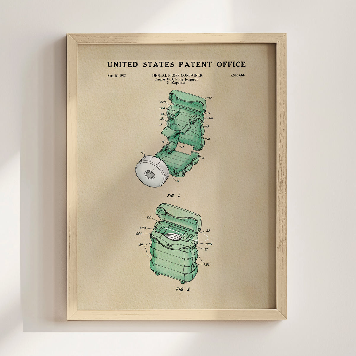 Dental Floss (1998) patent art print