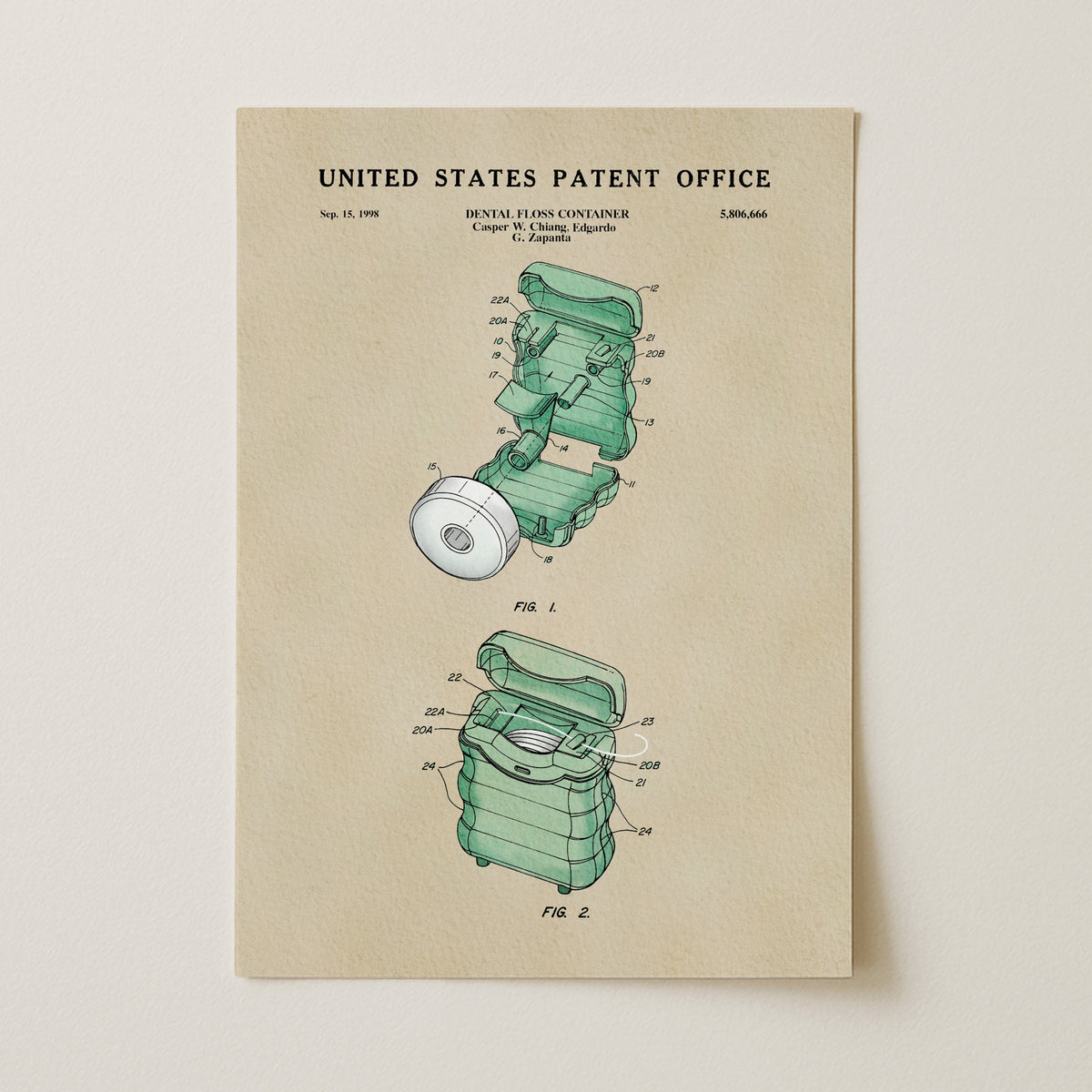 Dental Floss (1998) patent art print