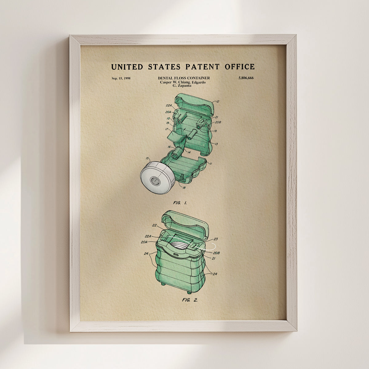 Dental Floss (1998) patent art print