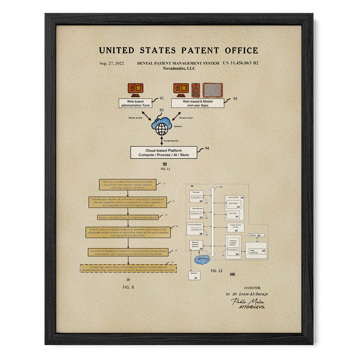 Dental Patient Management System (2022) patent art print