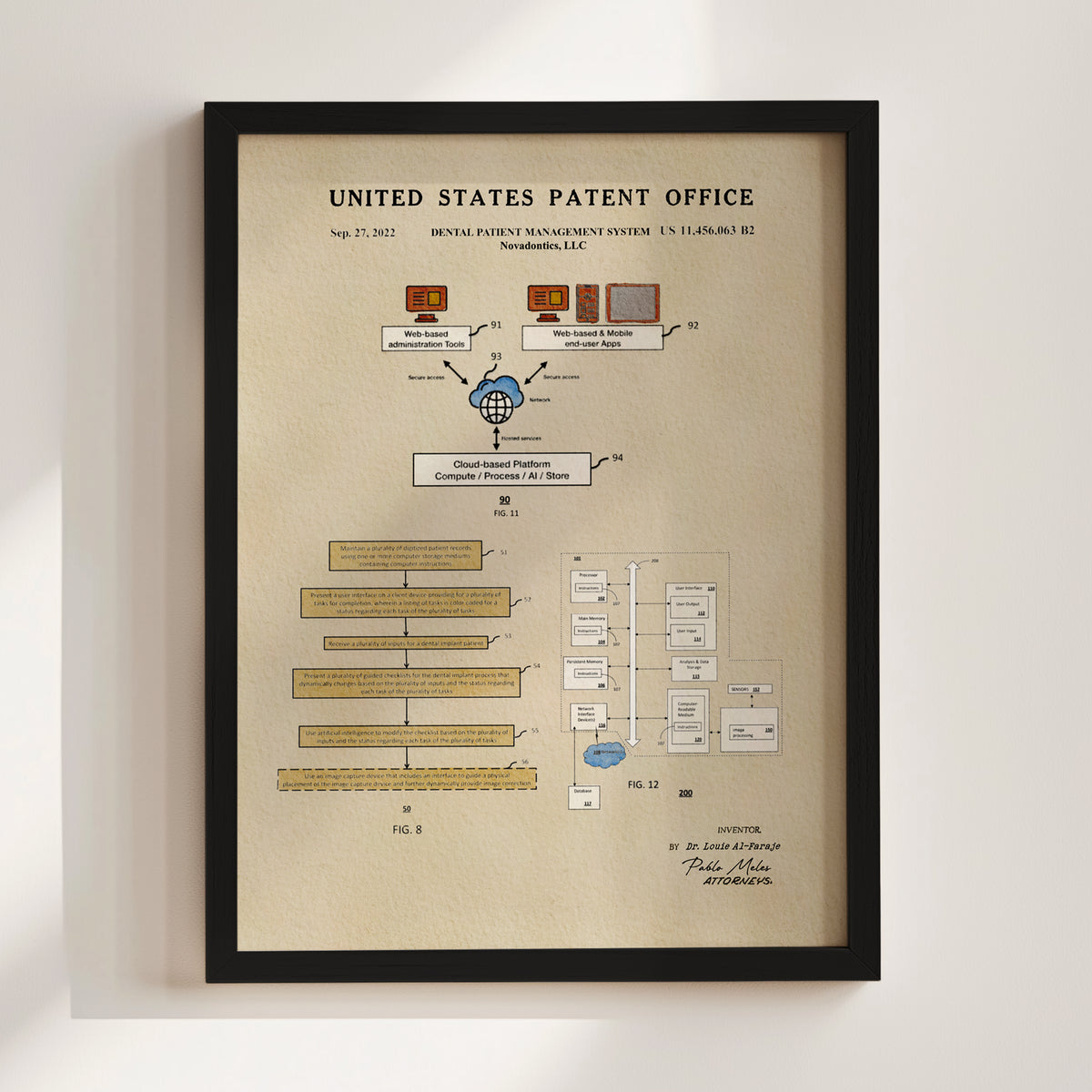 Dental Patient Management System (2022) patent art print