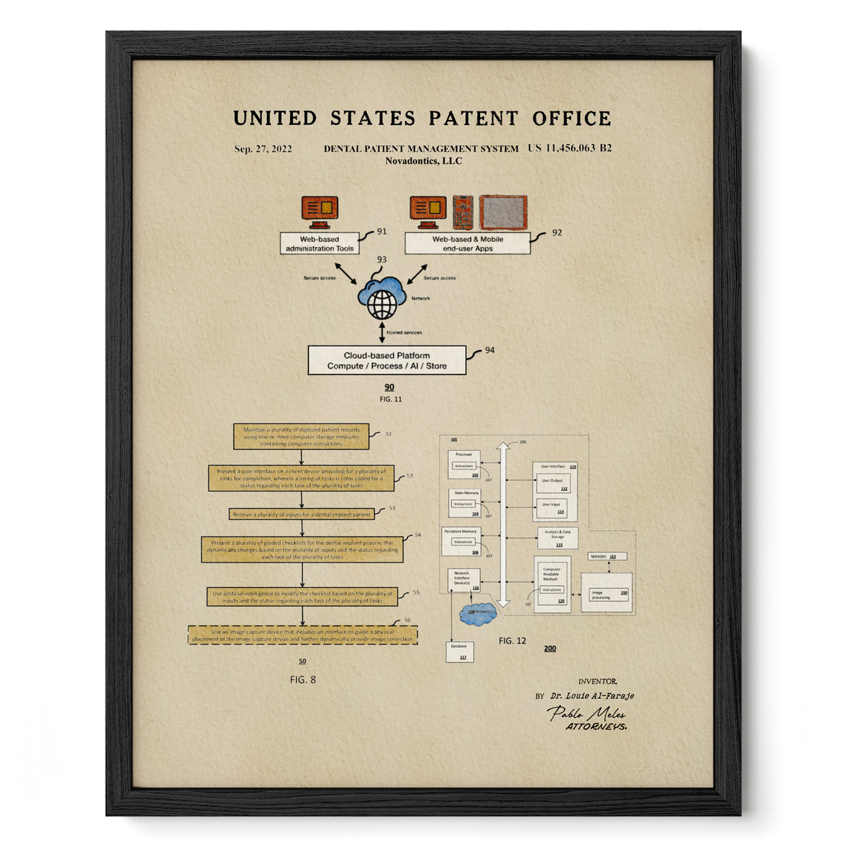 Dental Patient Management System (2022) patent art print