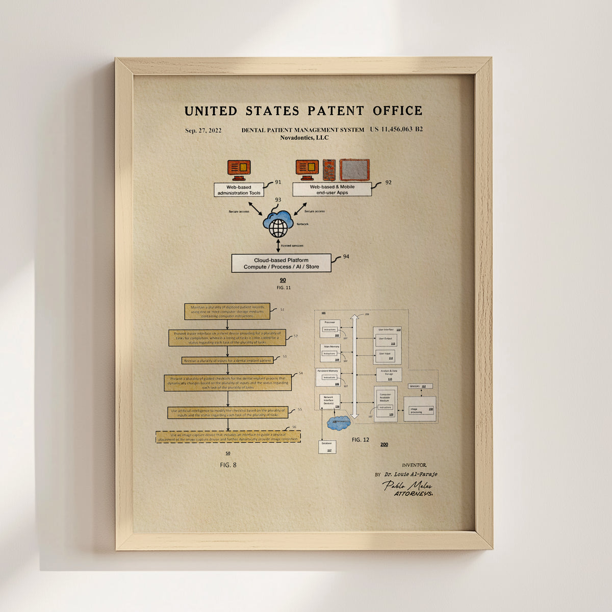 Dental Patient Management System (2022) patent art print