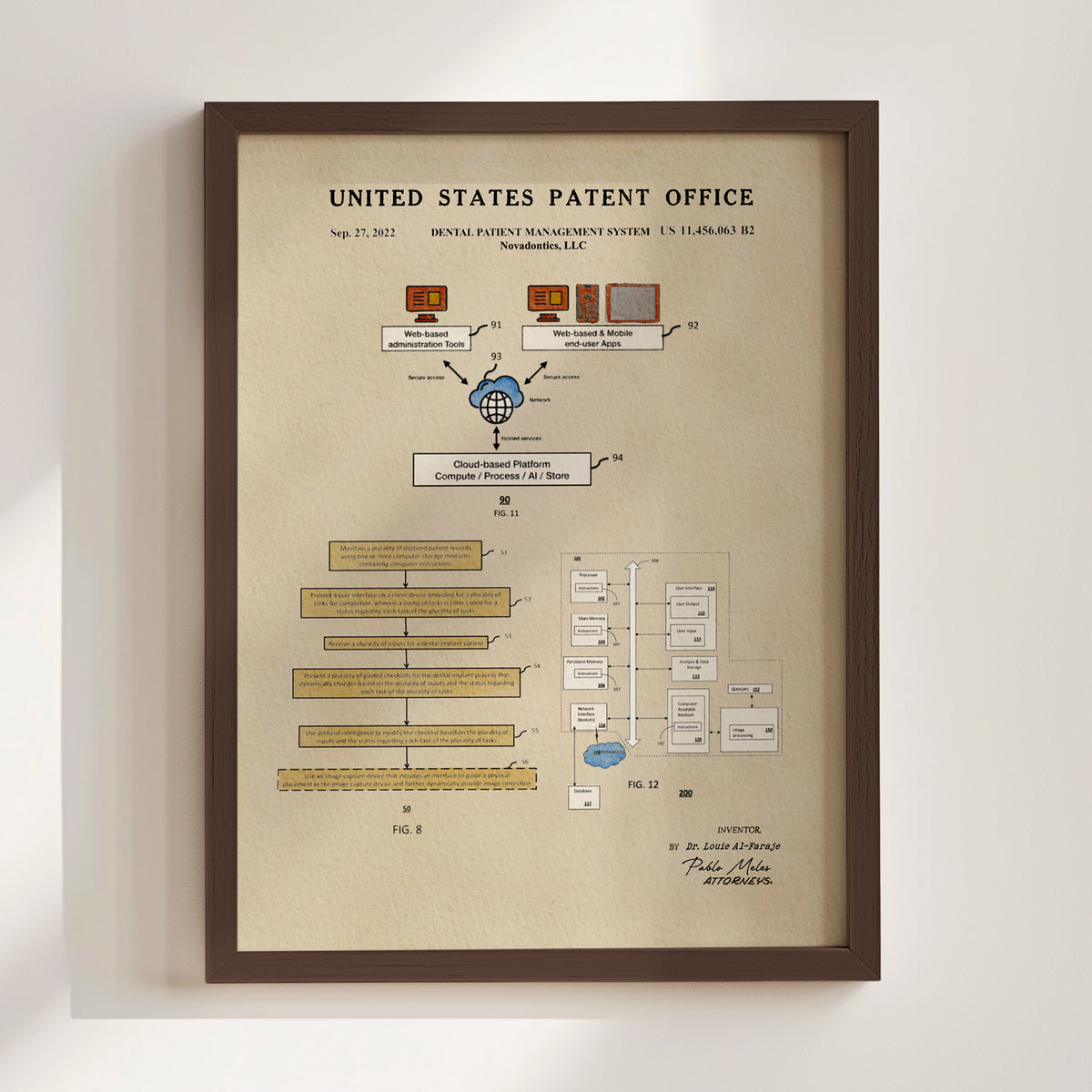 Dental Patient Management System (2022) patent art print