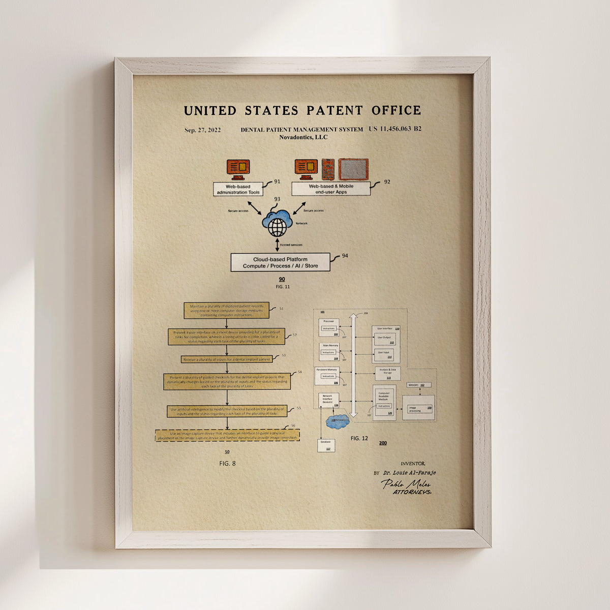 Dental Patient Management System (2022) patent art print