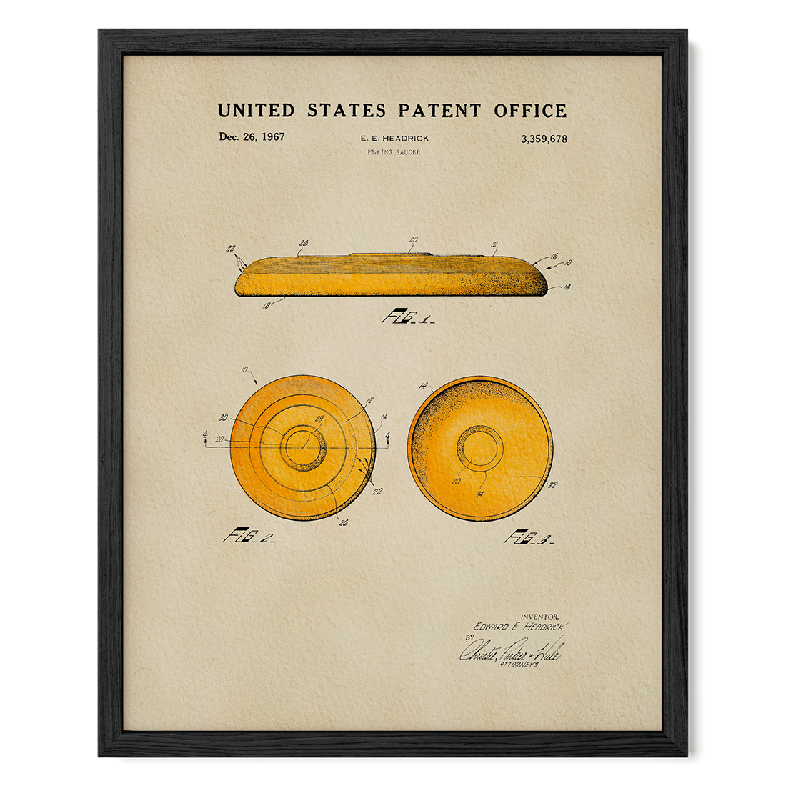 Disc (1967) patent art print